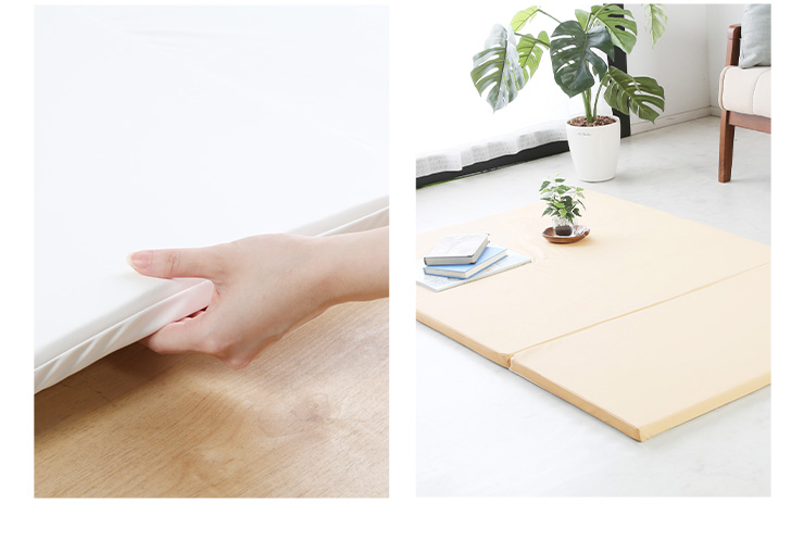 長方形 90×140 プレイマット マットレス 折りたたみ 防水 防汚 遊び