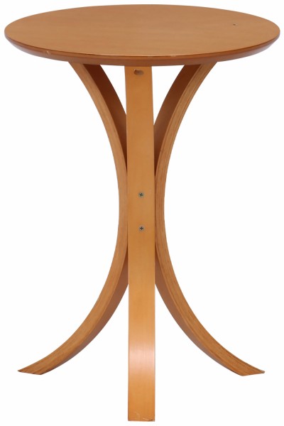 サイドテーブル 木製テーブル ウッドスタイル おしゃれ 円形 丸天板 木製 高さ54cm コンパクト 省スペース 曲線デザイン 傷防止｜crasito｜05