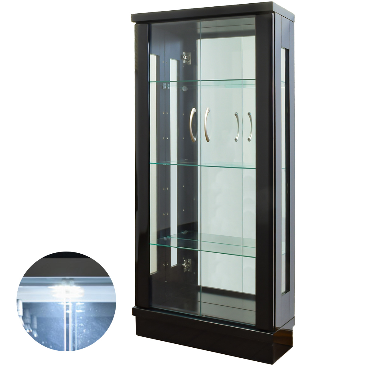 ライト付き コレクションボード コレクションケース 4段 幅50cm 高さ