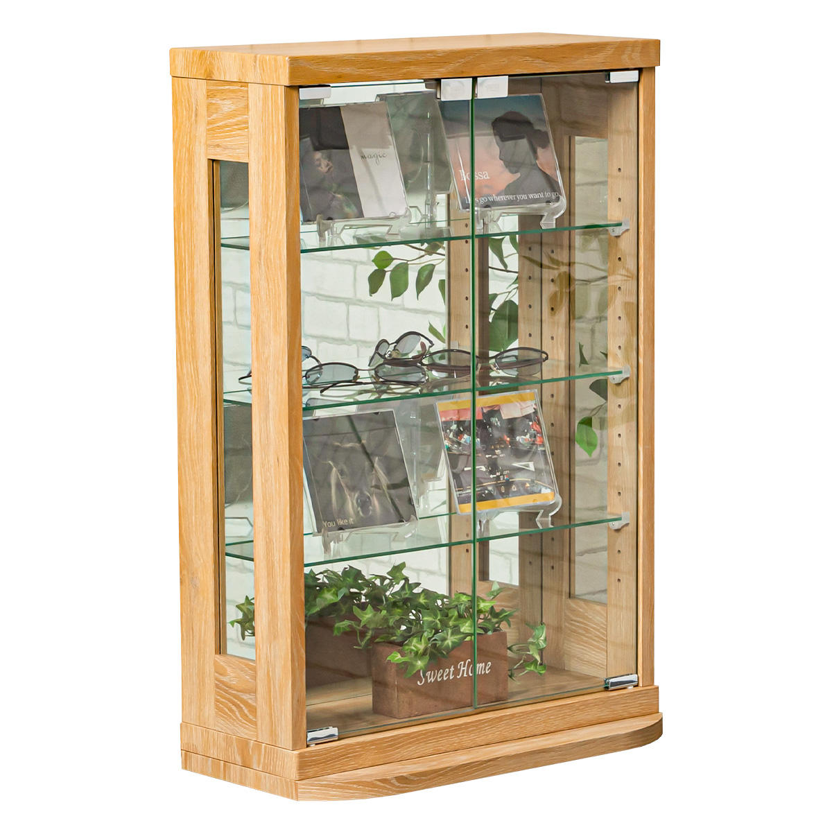 コレクションケース 卓上 幅50cm コレクションボード 高さ75cm