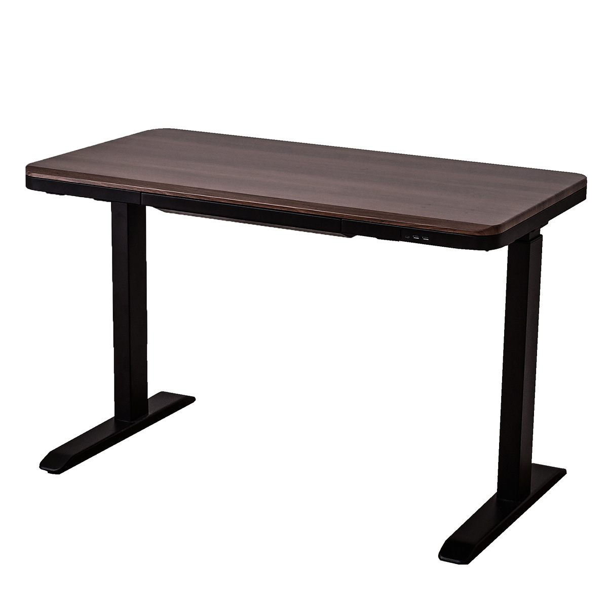 電動昇降デスク 多機能デスク 幅114.5cm 高さ調整 無段階 タッチパネル