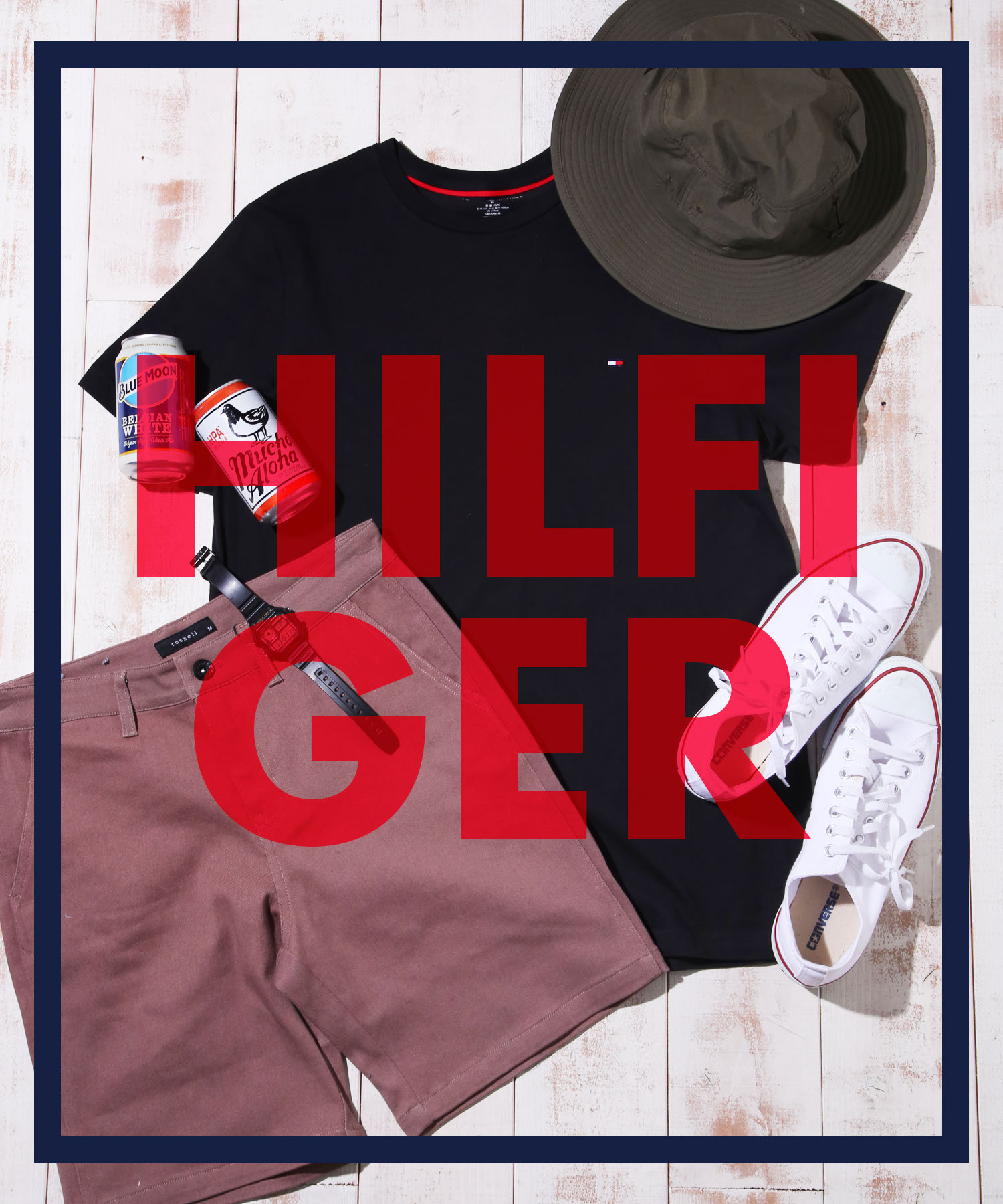 TOMMY HILFIGER Tシャツ 3枚セット 男女兼用 トミー