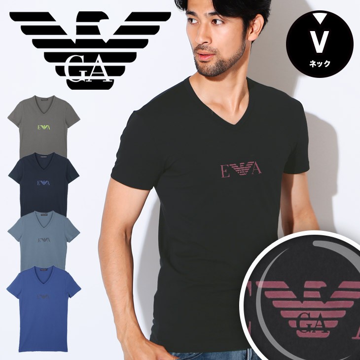 エンポリオ アルマーニ EMPORIO ARMANI Tシャツ メンズ 半袖 V 