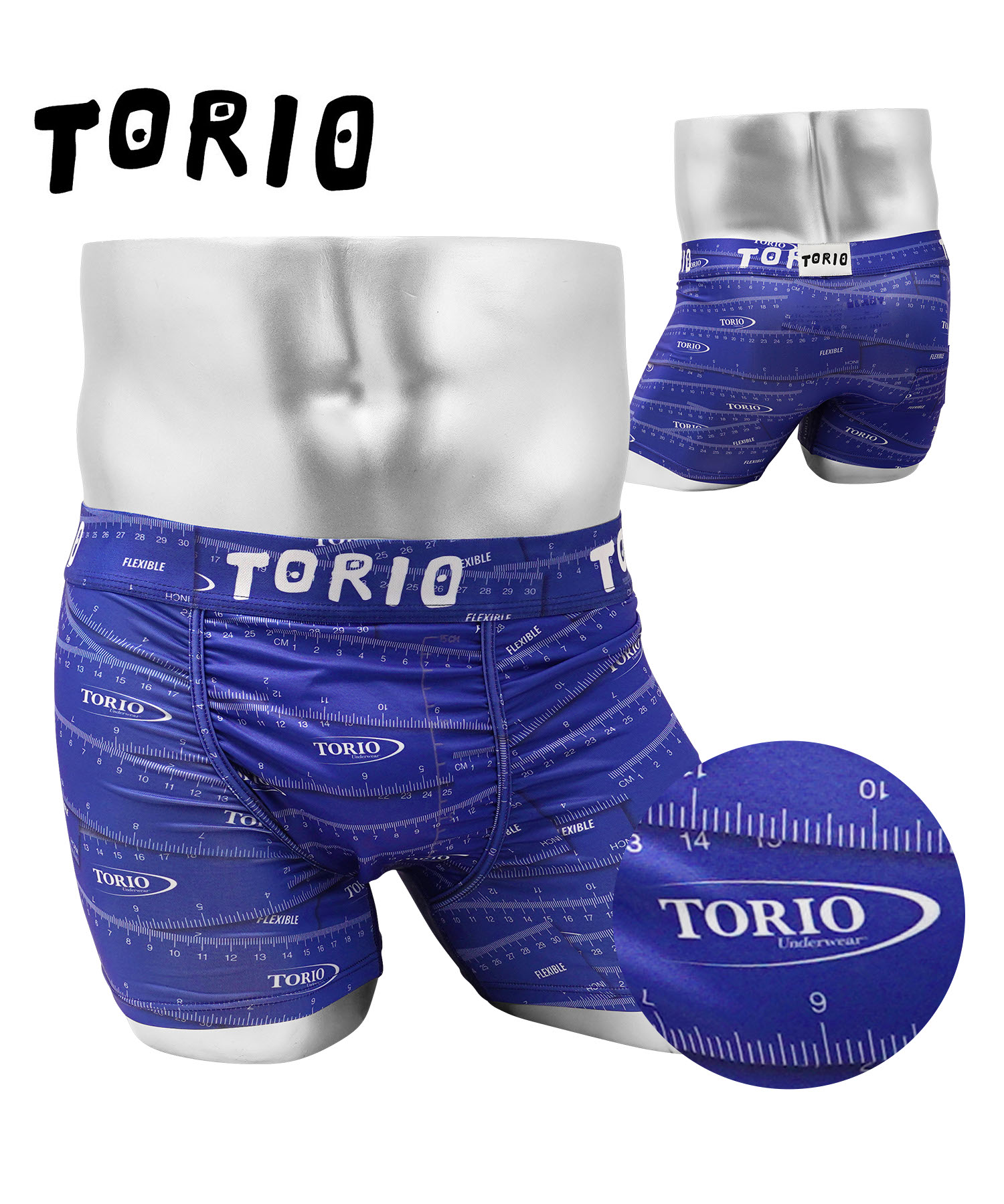 TORIO（トリオ） ボクサーパンツ メンズ 下着 男性 紳士 おもしろ 一部