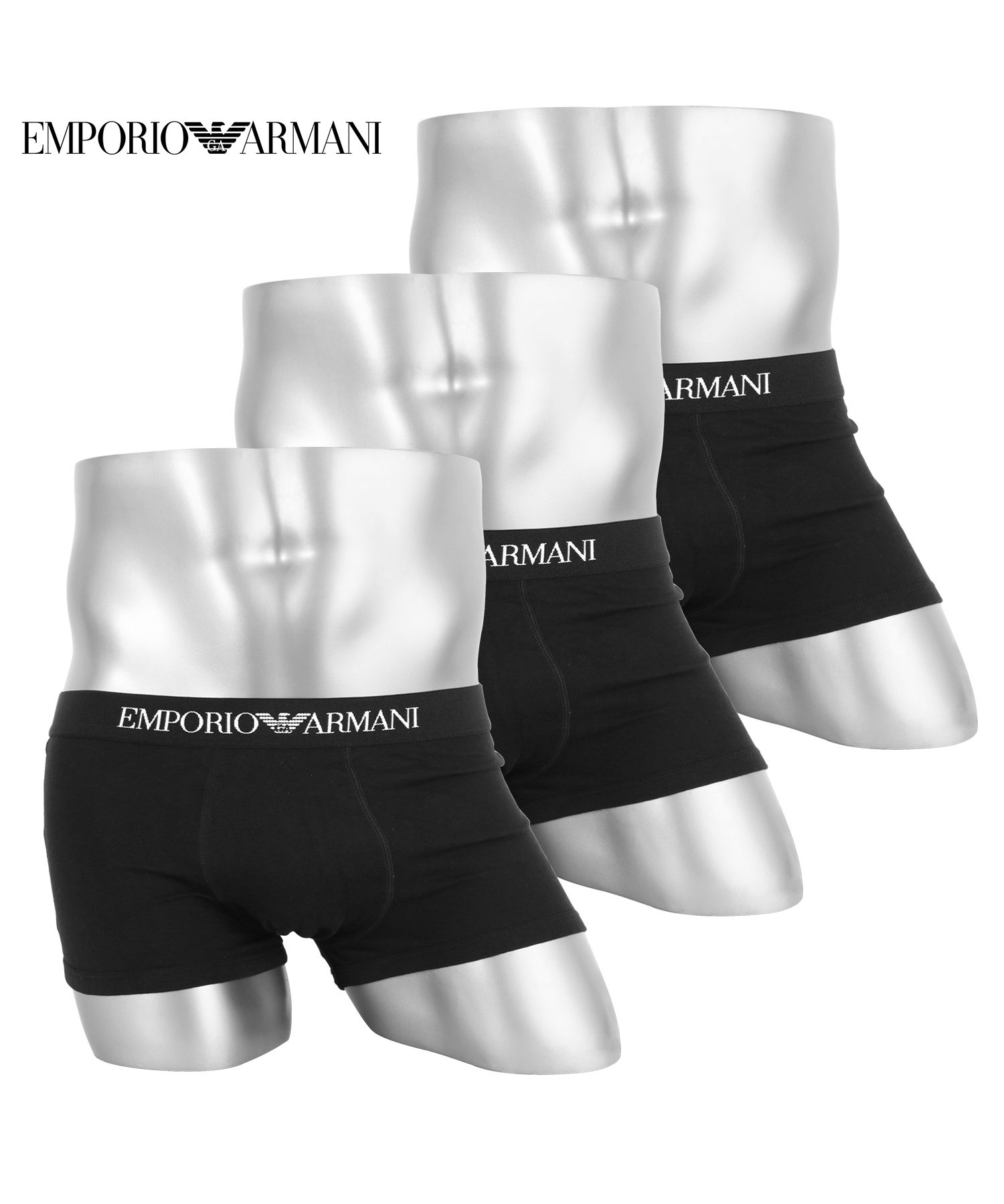 エンポリオ アルマーニ EMPORIO ARMANI 3枚セット ローライズボクサーパンツ メンズ 下着 紳士 綿100% ブランド 高級 ハイブランド 新年 プレゼント | EMPORIO ARMANI | 04