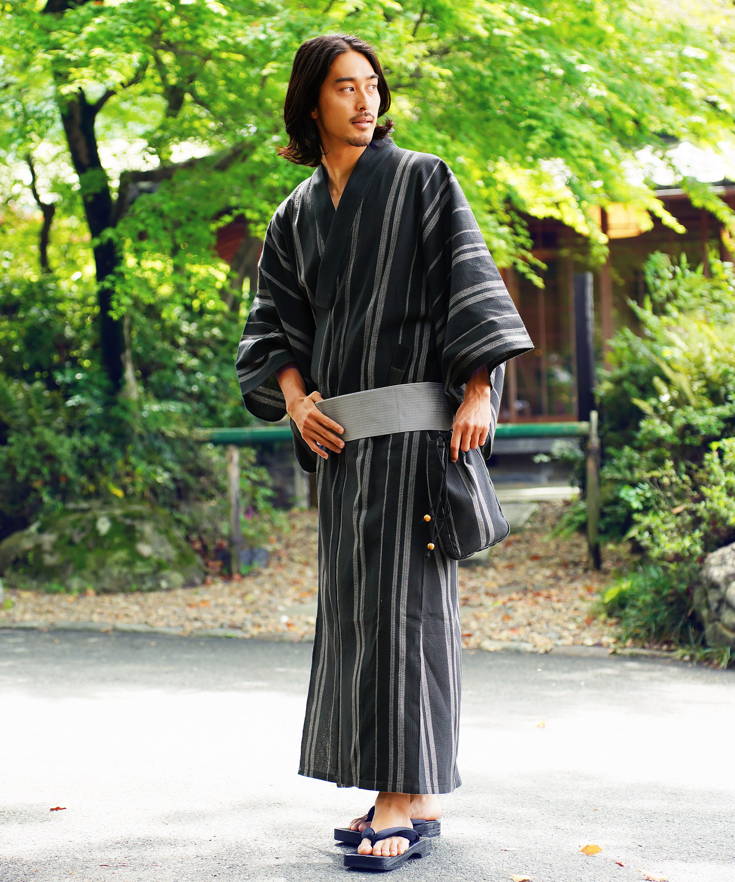 浴衣 メンズ ゆかた 6点セット 紳士 メンズ浴衣 和服 紳士浴衣