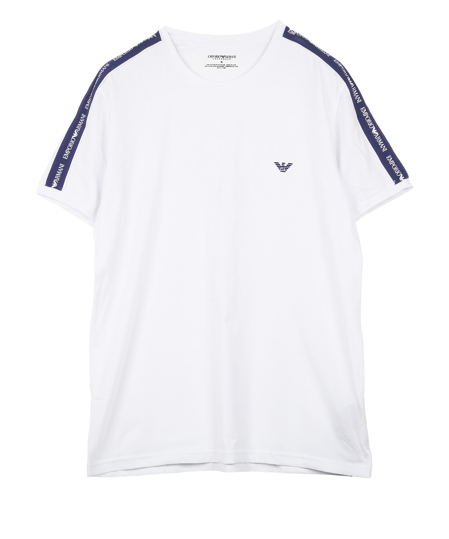 エンポリオ アルマーニ EMPORIO ARMANI Tシャツ メンズ 半袖 クルーネック 綿混 コットン ロゴ 高級 ハイブランド プレゼント ギフト