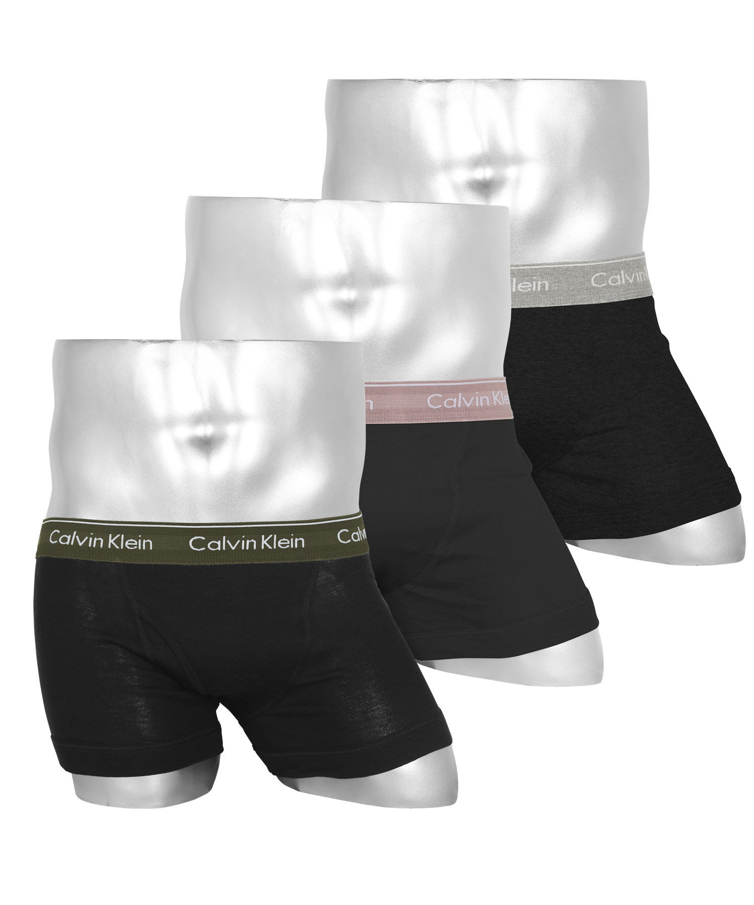 カルバンクライン Calvin Klein ボクサーパンツ 3枚セット メンズ アンダーウェア 男性下着 コットン100% 綿 前開き CK ロゴ  高級 ハイブランド