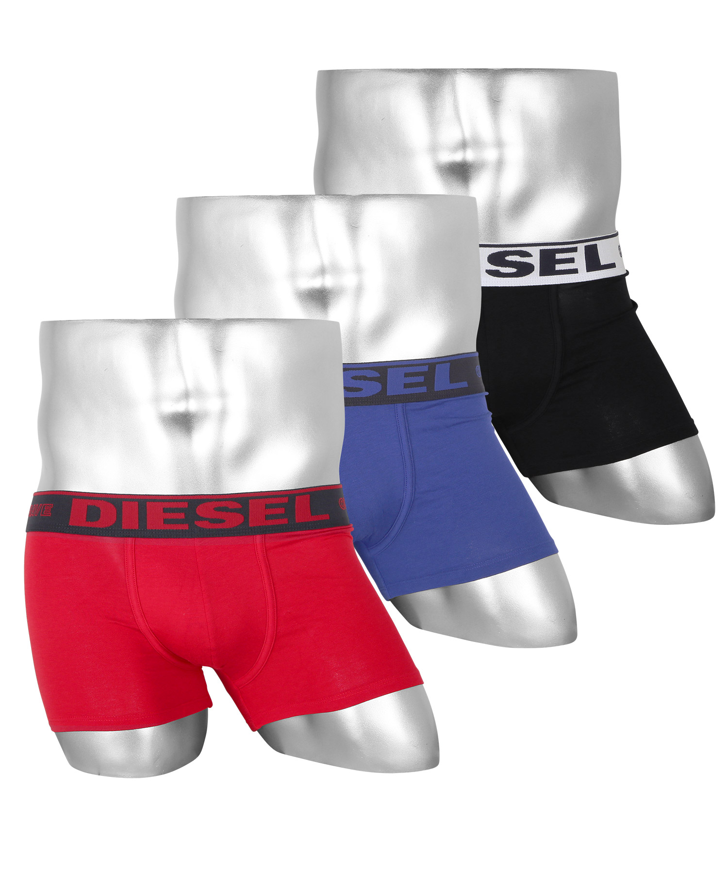 新しく着き セール ディーゼル DIESEL 3枚セット ボクサーパンツ メンズ 下着 紳士 かっこいい 無地 綿 コットン パック ロゴ ブランド 