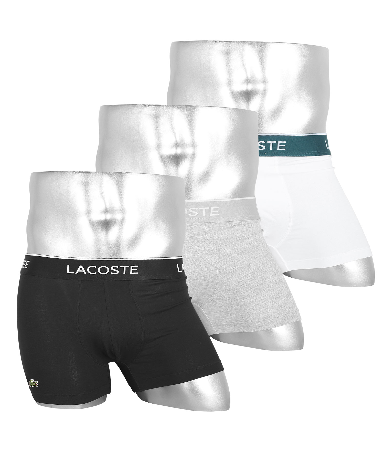ラコステ LACOSTE 3枚セット ボクサーパンツ メンズ 下着 アンダーウェア 紳士 綿 コットン おしゃれ かっこいい 無地 ロゴ ワン