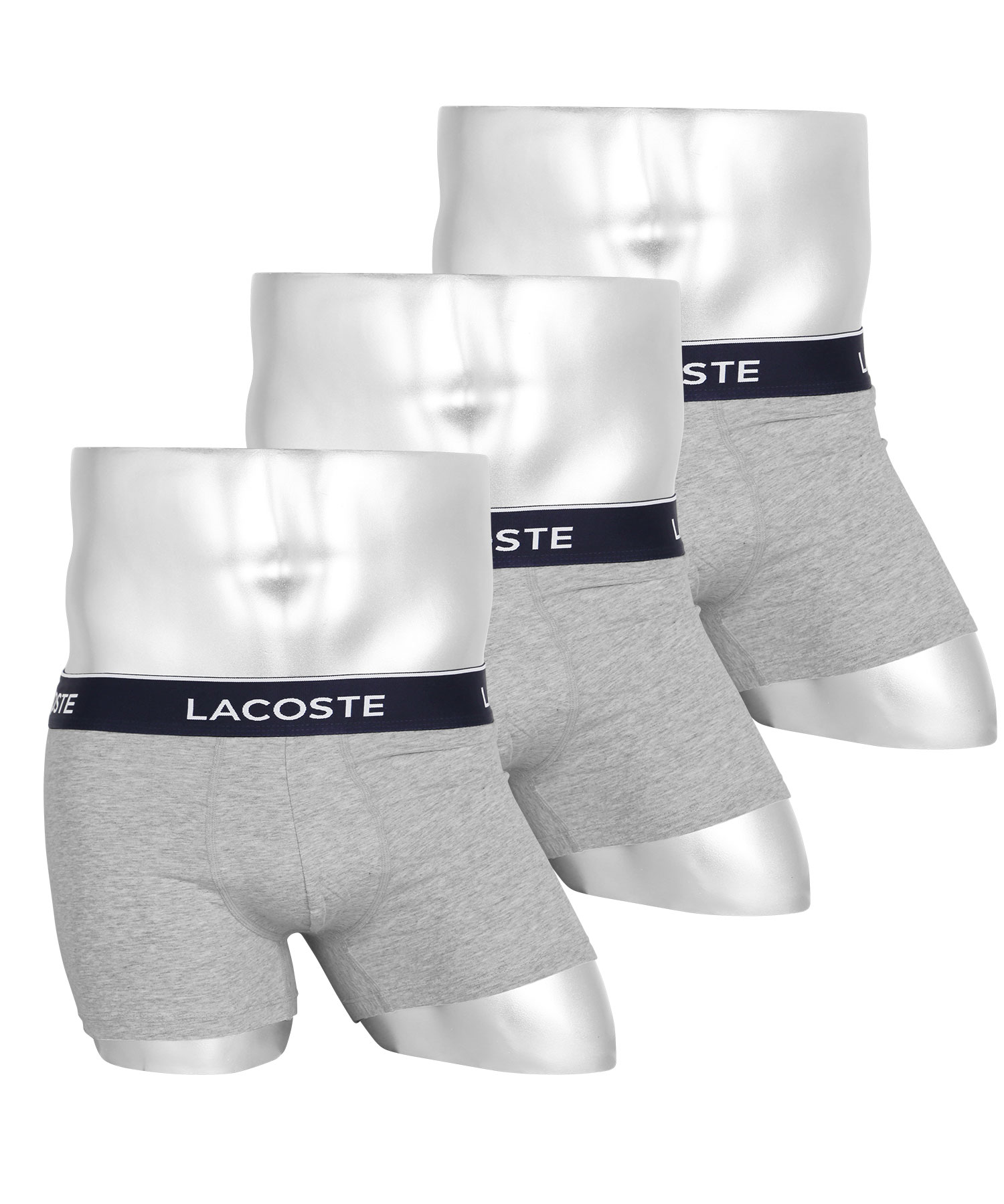 ラコステ LACOSTE ボクサーパンツ 3枚セット メンズ アンダーウェア 綿混 コットン ブラン...