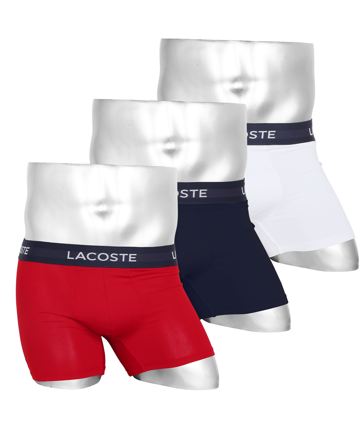 ラコステ LACOSTE ボクサーパンツ 3枚セット メンズ アンダーウェア コットン ブランド  ...