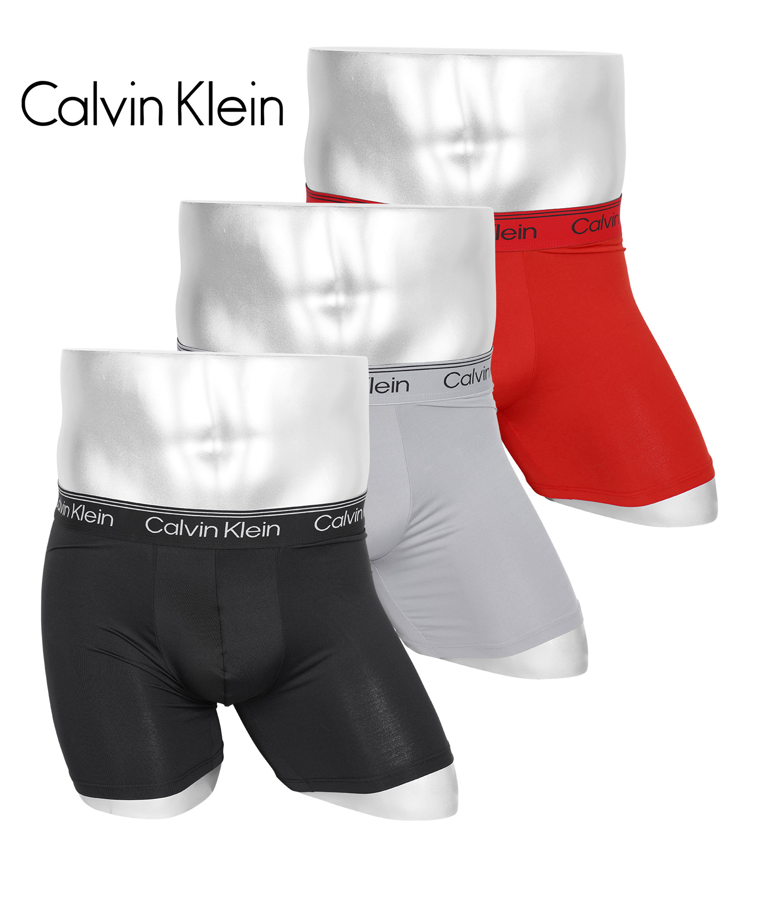 【新品】&エルシー　花天使パンツ Calvin Klein（カルバン・クライン） 下着 ボクサーパンツ 3枚セット