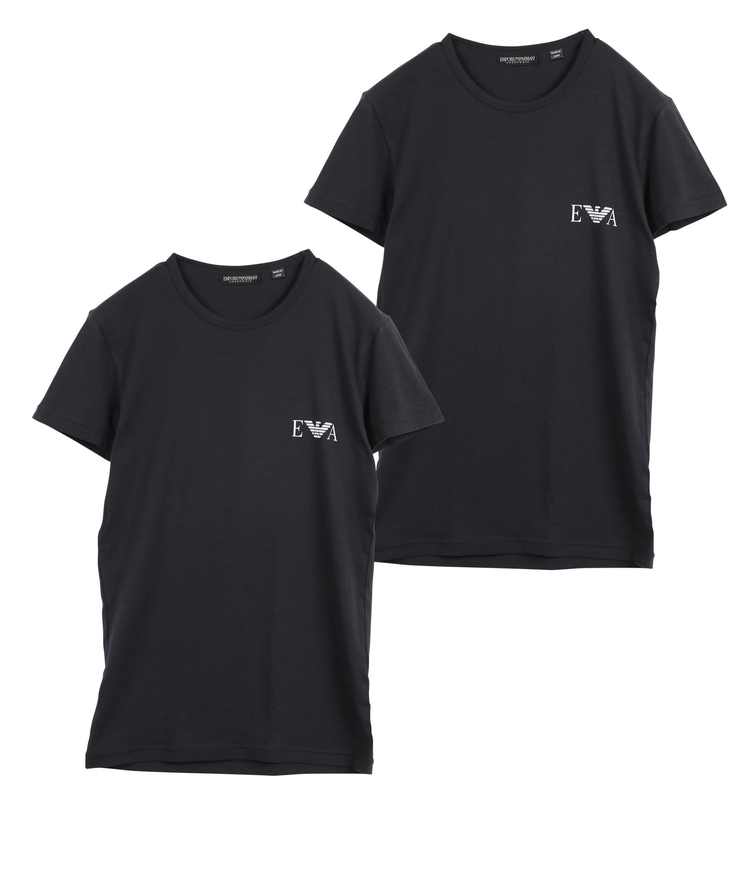 ワケあり エンポリオ アルマーニ EMPORIO ARMANI 2枚セット Tシャツ メンズ 肌着 インナー かっこいい 綿 アウトレット 無地 ブランド 高級 ハイブランド