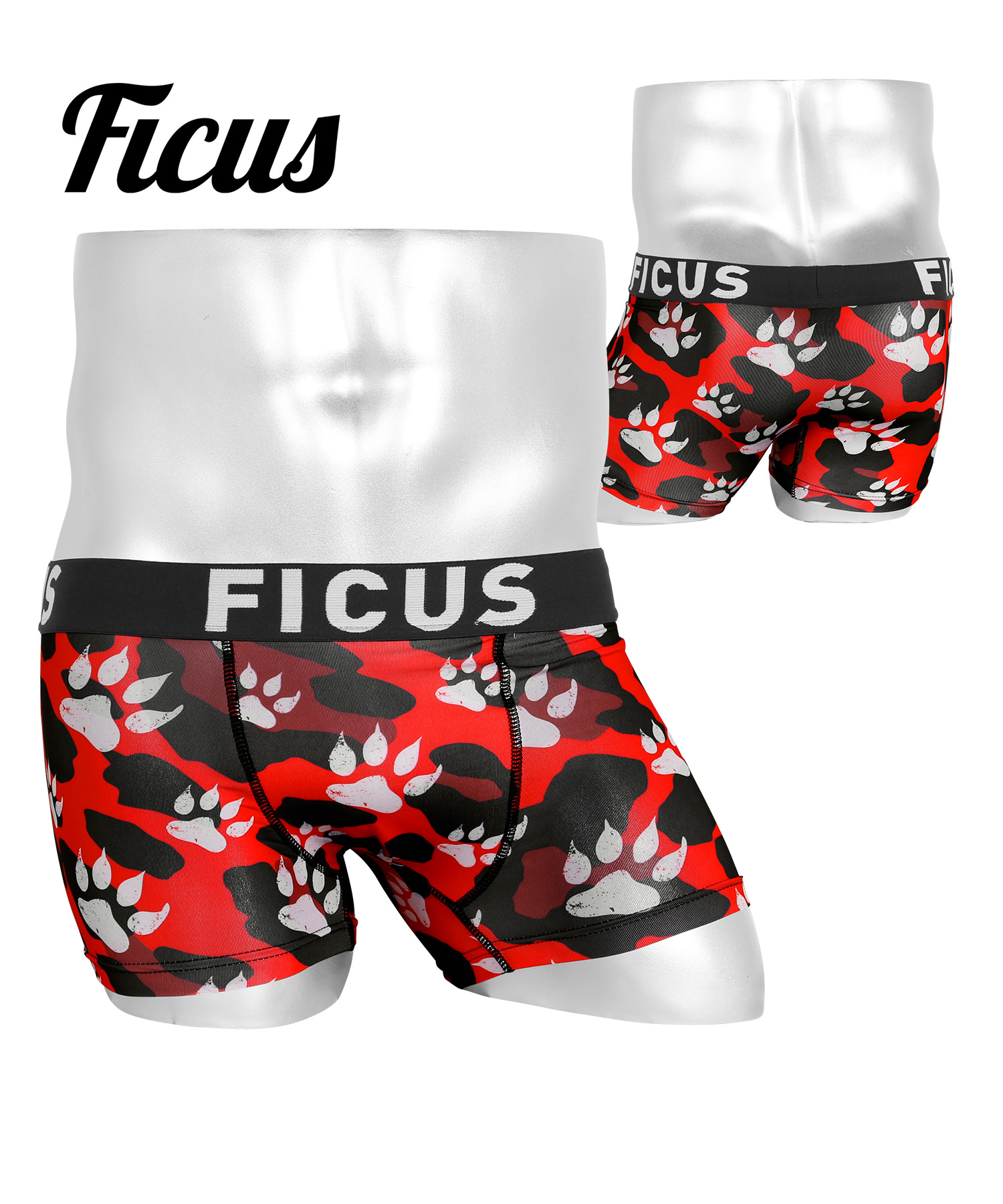 FICUS フィークス ボクサーパンツ メンズ 下着 紳士 肉球