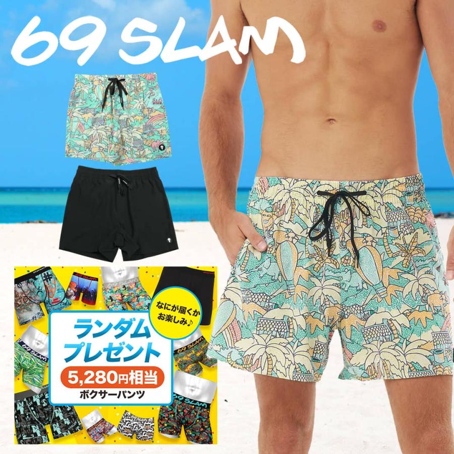 ロックスラム 69SLAM サーフパンツ メンズ 水着 ボードショーツ ハーフ