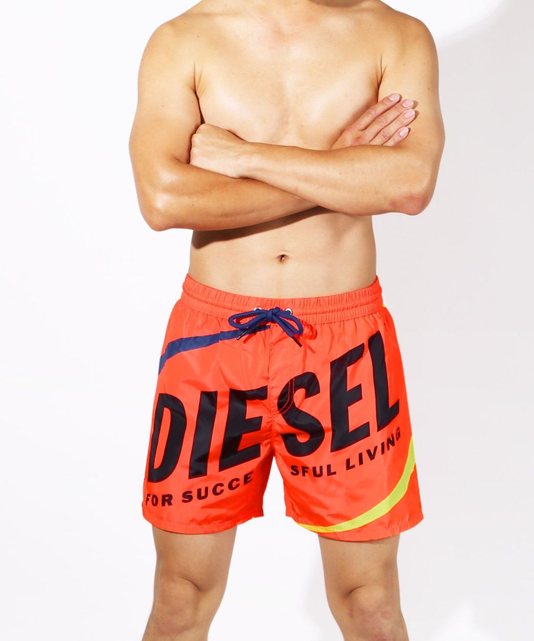 ディーゼル DIESEL サーフパンツ メンズ 水着 ボードショーツ フェス アウトドア ハーフパンツ ショートパンツ 蛍光 街履き ロゴ ブランド