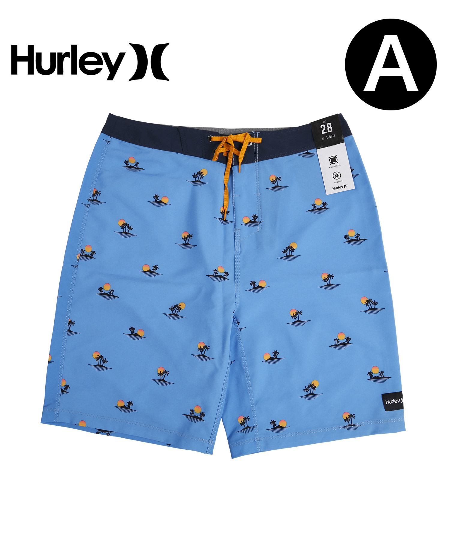 サーフパンツ メンズ ハーレー Hurley 水着 ボードショーツ ハーフパンツ 紳士 ツルツル 水...