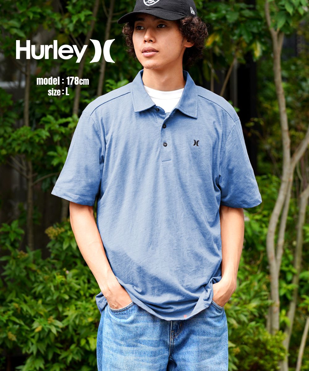 Hurley ハーレー ポロシャツ メンズ 紳士 無地 ゴルフ 綿 Hurley ハーレー ポロシャツ メンズ 紳士 無地 ゴルフ 綿