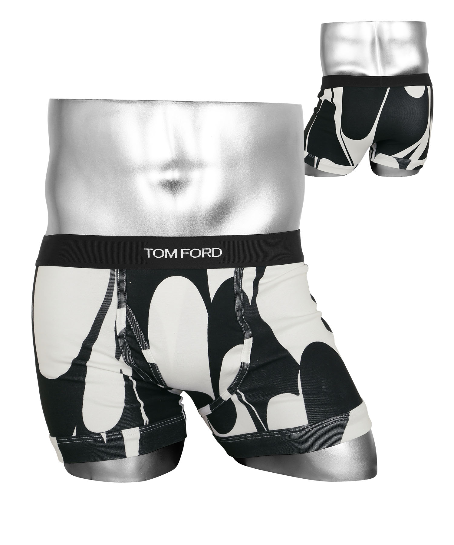 トムフォード TOM FORD ボクサーパンツ メンズ アンダーウェア 綿混 コットン 前開き ロゴ 高級 ハイブランド プレゼント ギフト
