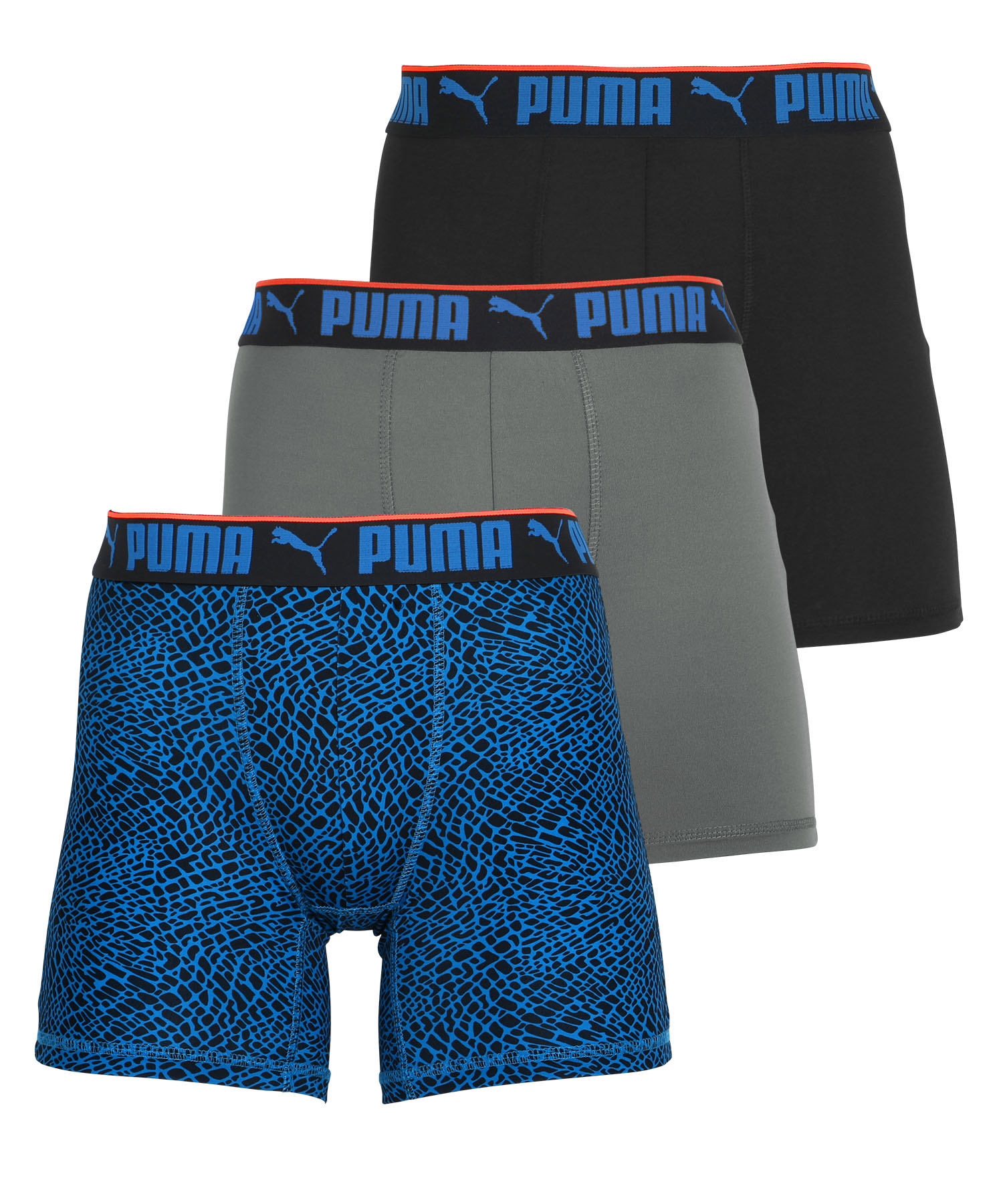 プーマ PUMA ボクサーパンツ 3枚セット メンズ アンダーウェア 男性 下着 ツルツル 速乾 スポーツブランド スポーツインナー ロゴ プレゼント  ギフト メール便