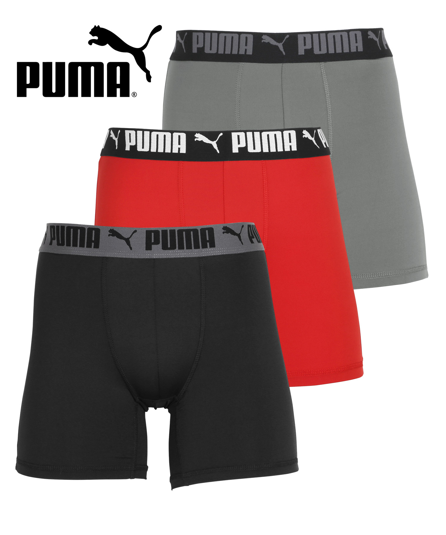 プーマ PUMA 3枚セット ボクサーパンツ メンズ 下着 アンダーウェア ツルツル 速乾 トレーニング ジム 迷彩 カモ柄 カモフラ ブランド メール便 父の日｜crazyferret｜08