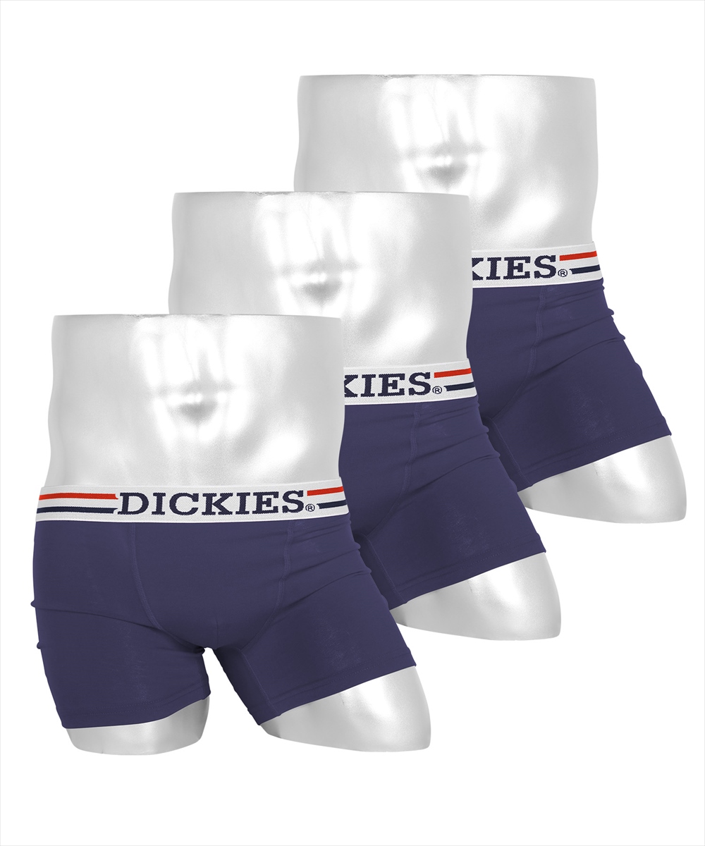 ディッキーズ Dickies ボクサーパンツ 3枚セット メンズ アンダーウェア 男性 下着 綿混 コットン 無地 ブランド ロゴ プレゼント ギフト