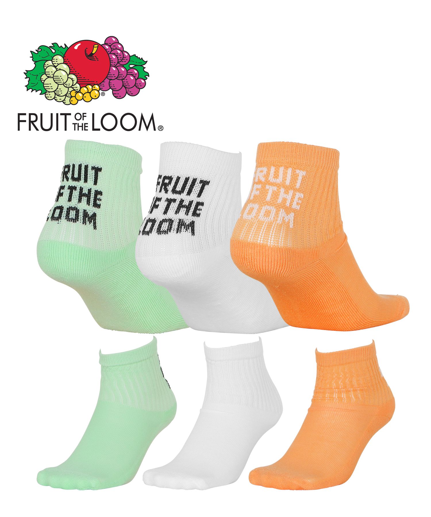 靴下 3足セット フルーツオブザルーム FRUIT OF THE LOOM レディース おしゃれ 靴...