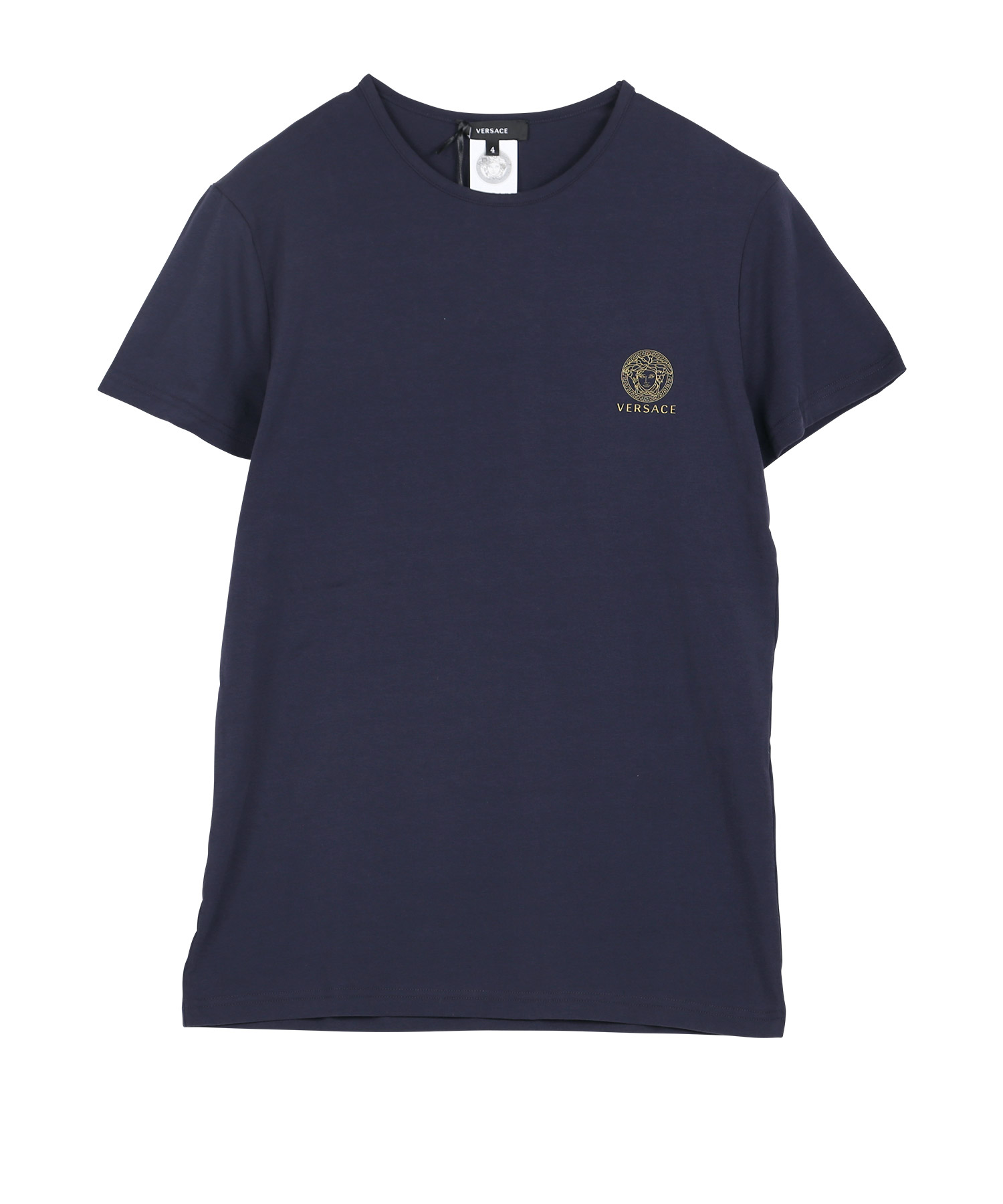 送料無料】 ヴェルサーチ メンズ Tシャツ トップス T-shirt Midnight blue-