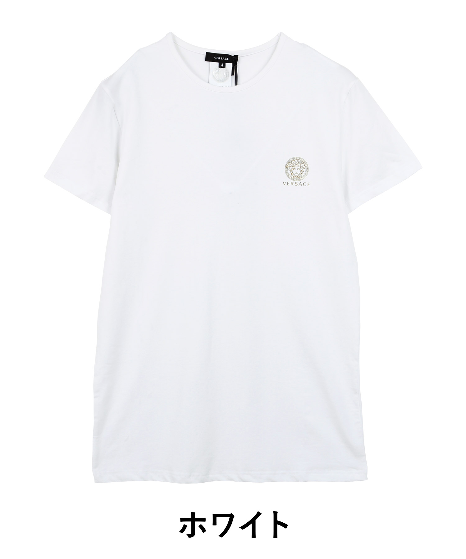 ヴェルサーチェ VERSACE Tシャツ メンズ 半袖 クルーネック 