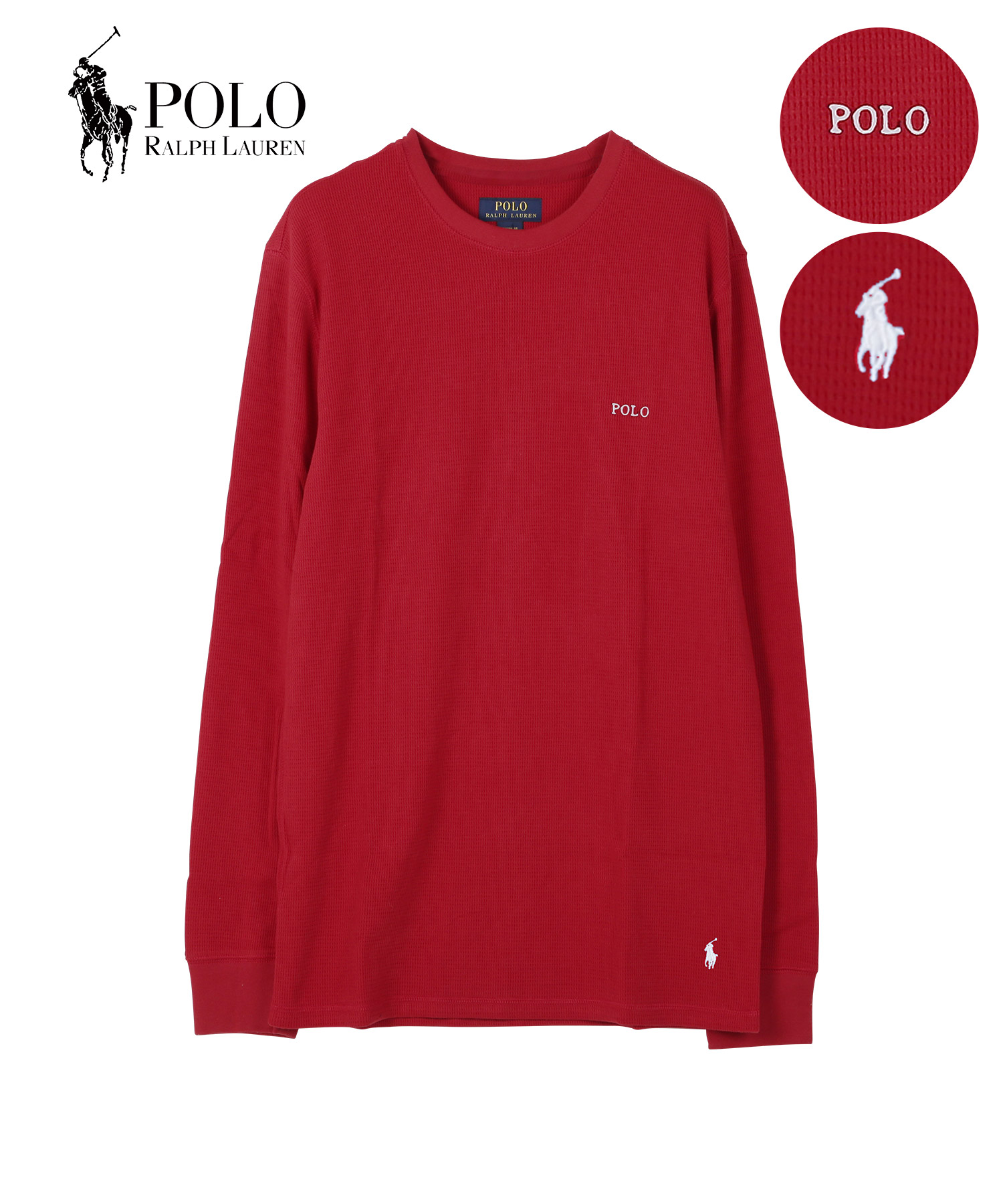 サーマル ワッフル メンズ ロンＴ ポロ ラルフローレン ラルフ POLO