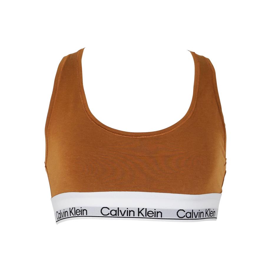 スポブラ スポーツブラ ナイトブラ レディース カルバンクライン Calvin Klein 女性 下着 おしゃれ 綿 コットン ロゴ 無地 CK メール便