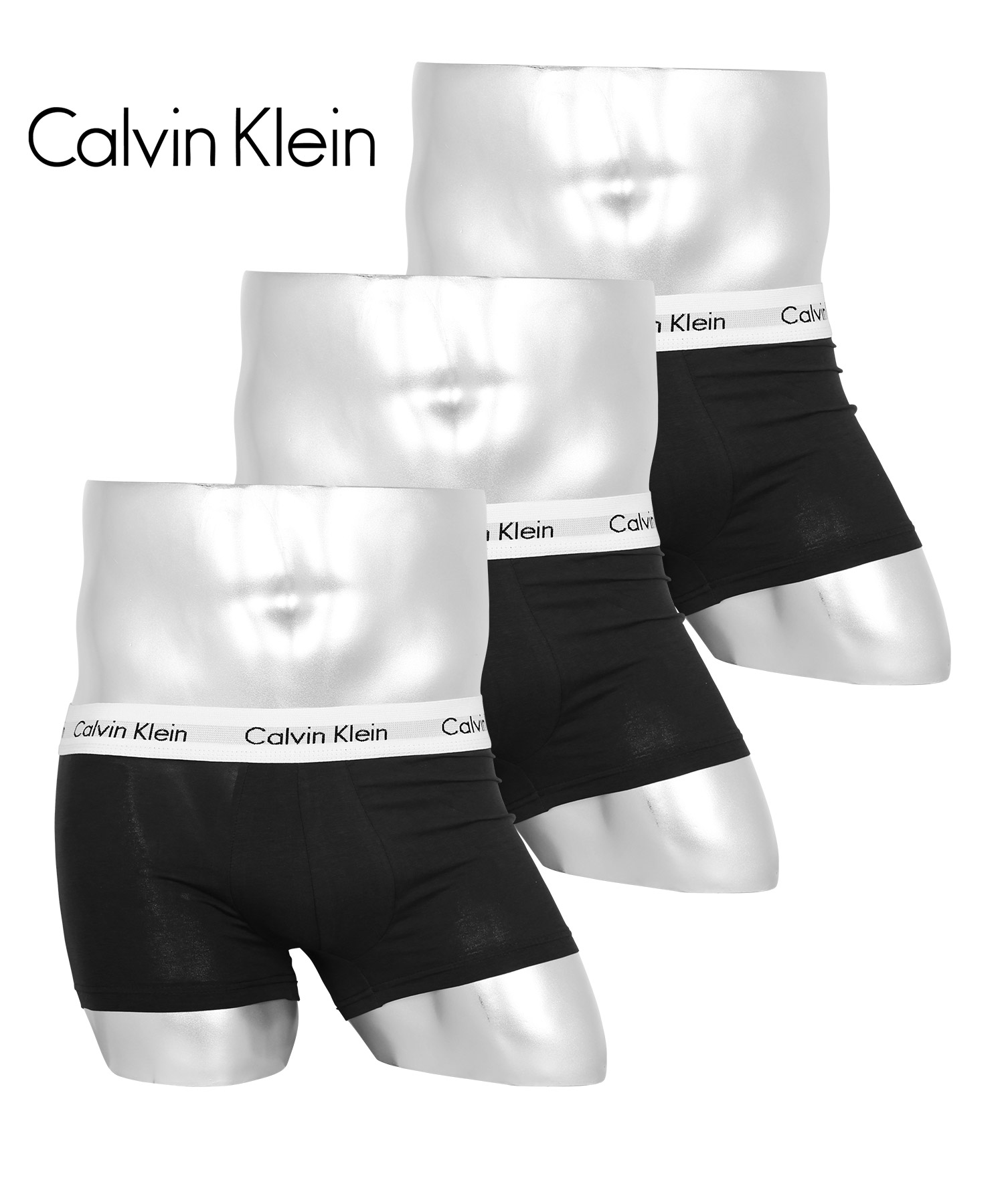 カルバンクライン ボクサーパンツ 3枚セット Calvin Klein ローライズ メンズ 下着 アンダーウェア 紳士 綿  ブランド  父の日｜crazyferret｜02