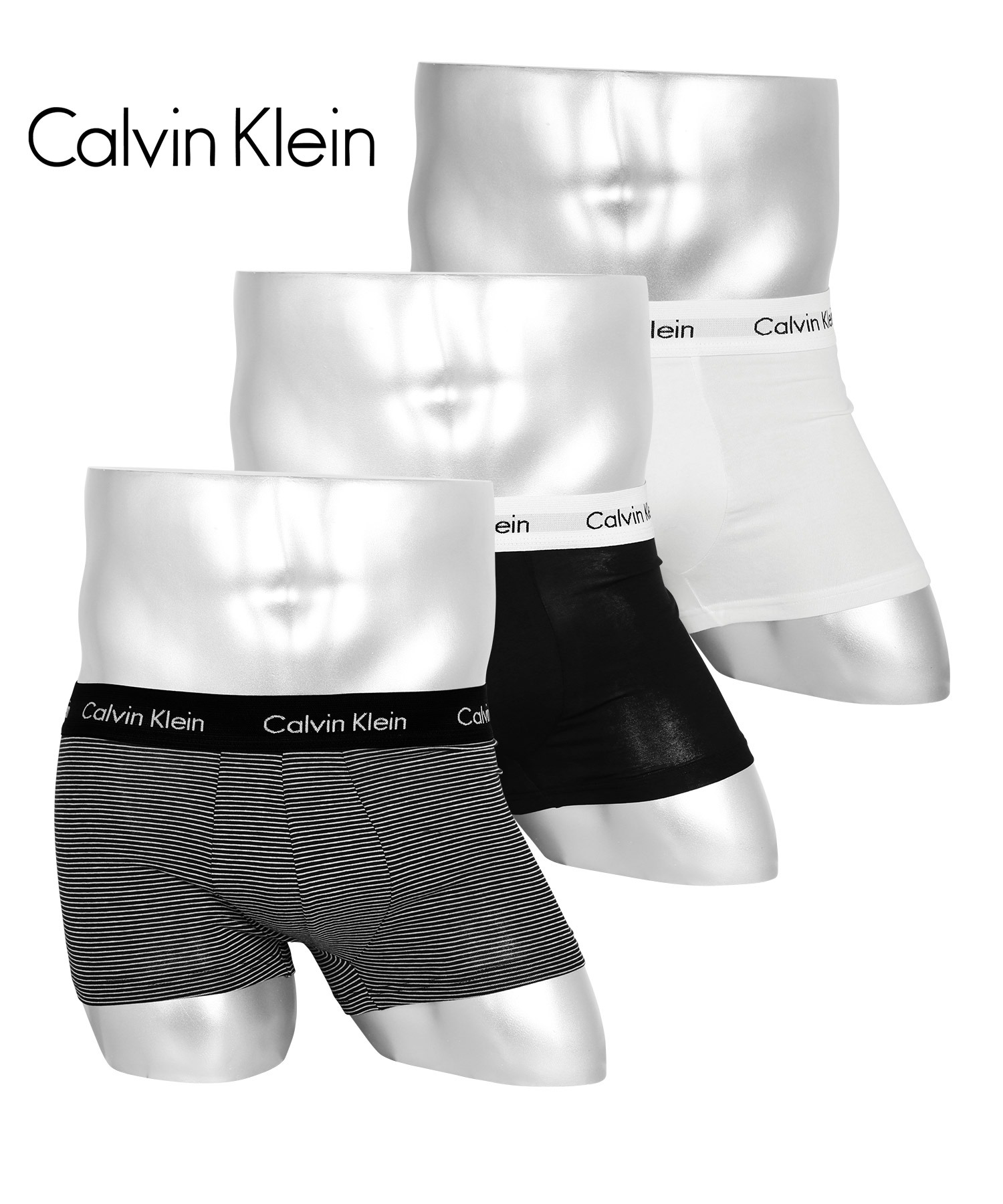 カルバンクライン ボクサーパンツ 3枚セット ローライズ メンズ 綿 ブランド 父の日 Calvin...