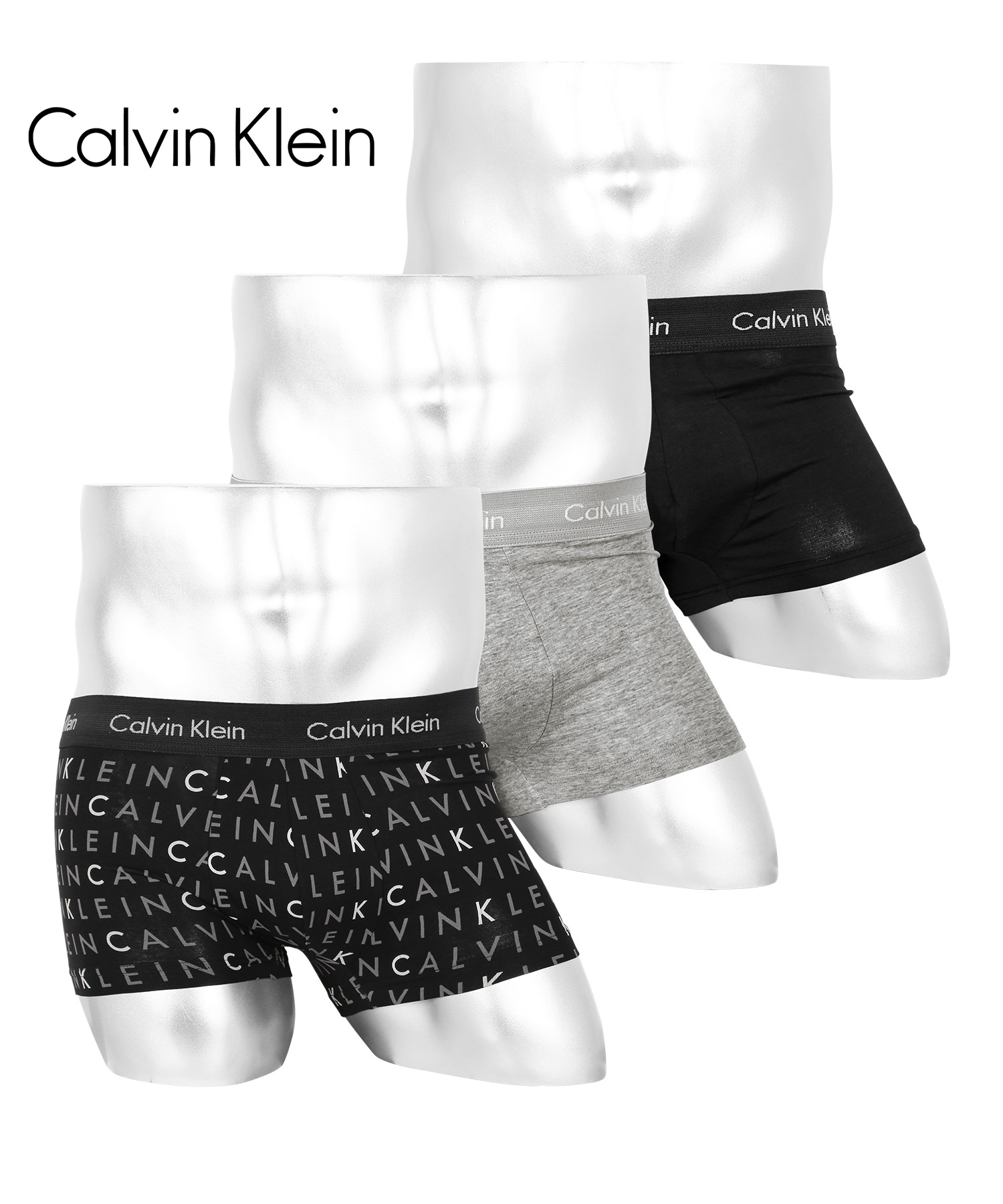 カルバンクライン ボクサーパンツ 3枚セット Calvin Klein ローライズ メンズ 下着 アンダーウェア 紳士 綿  ブランド  父の日｜crazyferret｜09