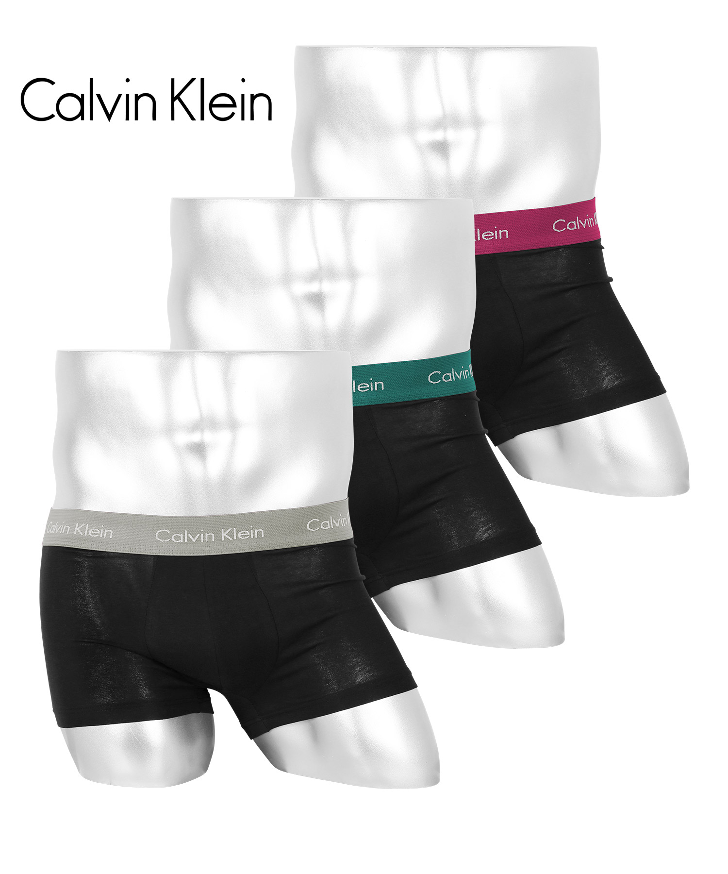 カルバンクライン ボクサーパンツ 3枚セット Calvin Klein ローライズ メンズ 下着 アンダーウェア 紳士 綿  ブランド  父の日｜crazyferret｜08