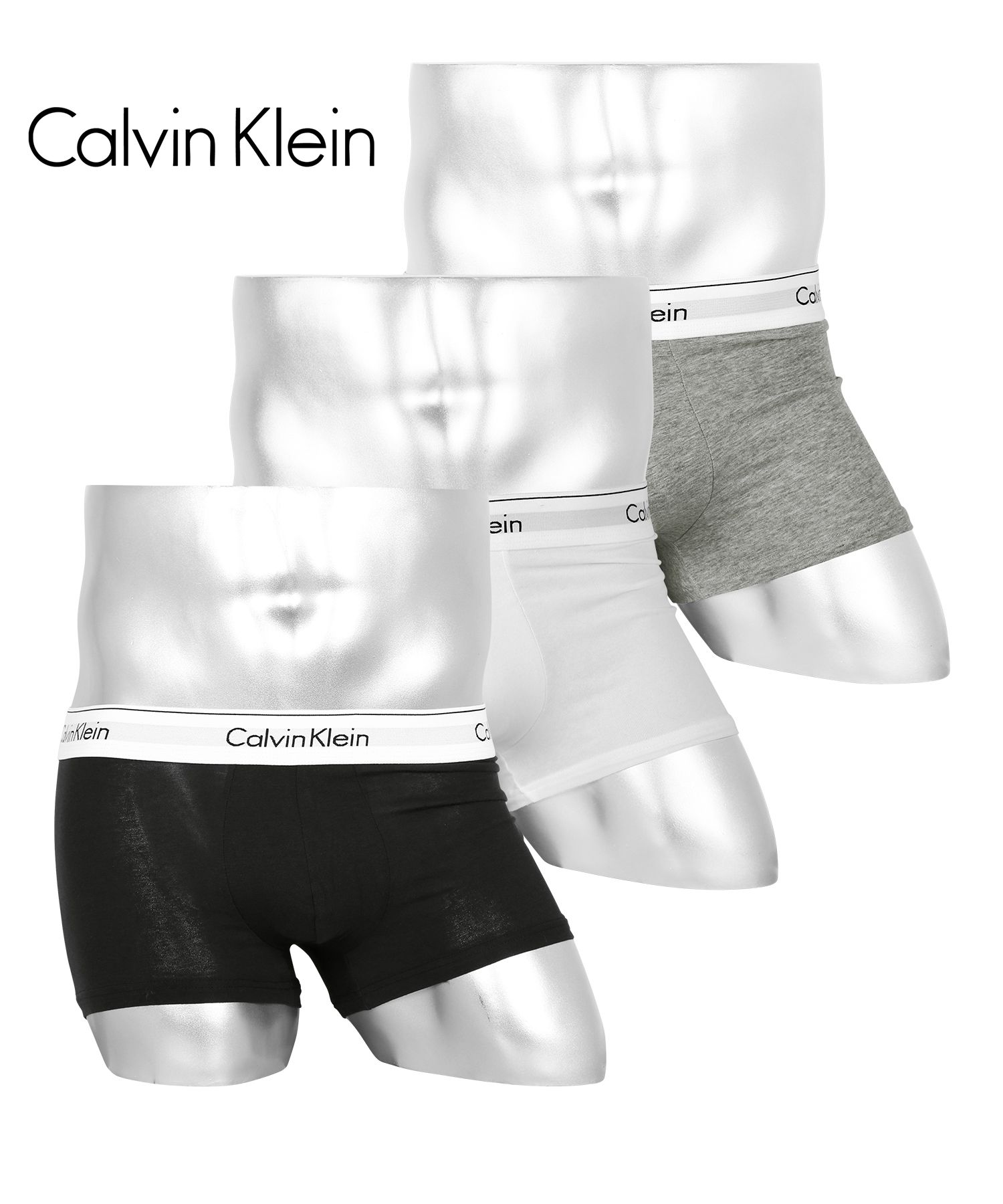 カルバンクライン ボクサーパンツ 3枚セット Calvin Klein メンズ 下着 アンダーウェア 紳士 綿  ブランド  父の日｜crazyferret｜03