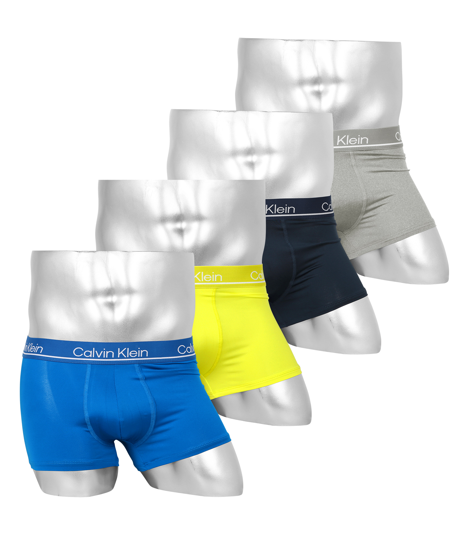 カルバンクライン Calvin Klein ローライズボクサーパンツ 4枚セット メンズ アンダーウェア 男性下着 ツルツル 速乾 CK ロゴ 高級  ハイブランド