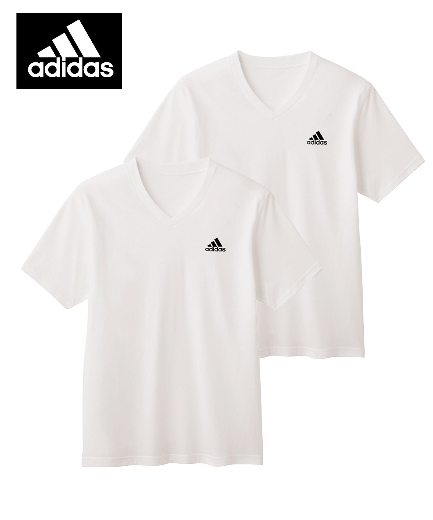 アディダス adidas Tシャツ 2枚セット メンズ 半袖 綿混 コットン ジム