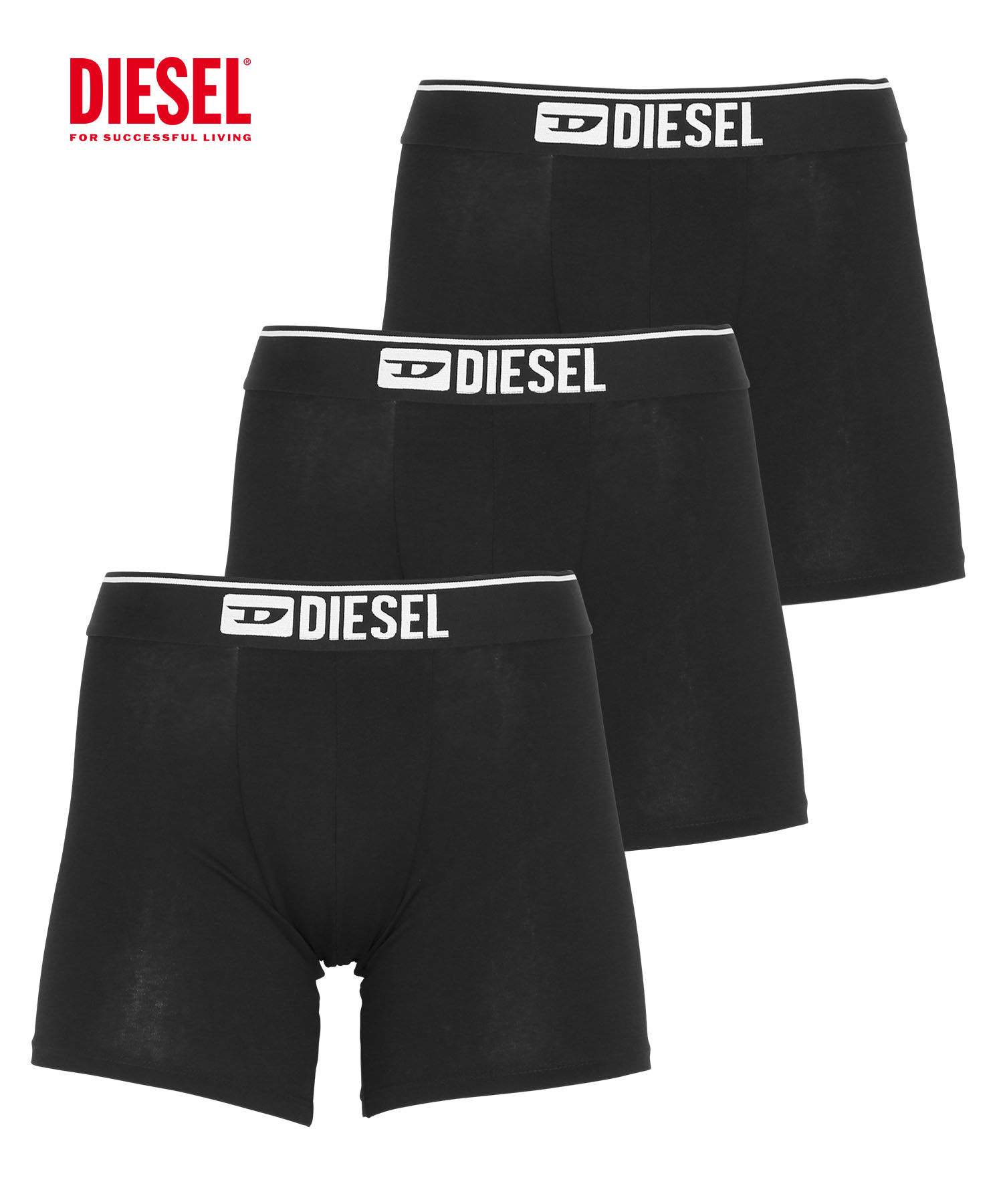 ディーゼル DIESEL ボクサーパンツ 3枚セット メンズ アンダーウェア 男性 下着 綿混 コッ...