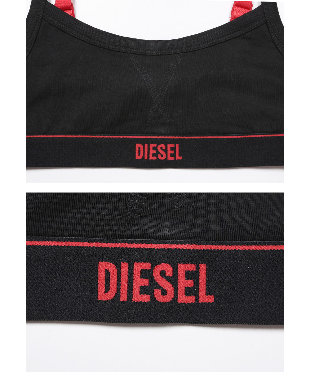 DIESEL ディーゼル スポーツブラ レディース 綿 ノンワイヤー