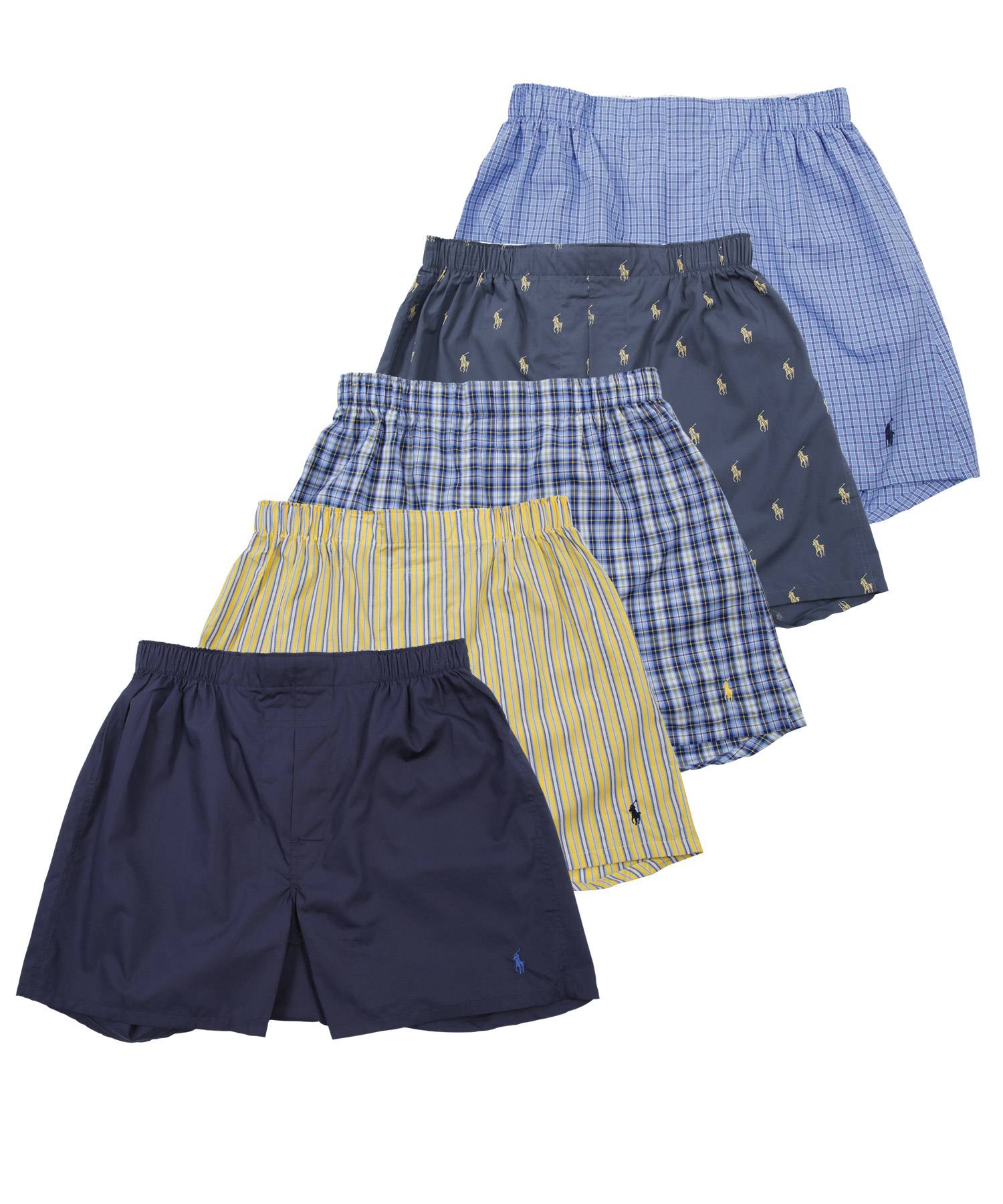 新品　ポロラルフローレン 紳士　トランクス5枚セット「Mサイズ」③ POLO RALPH LAUREN LAUREN(ポロ ラルフローレン)トランクス 5枚