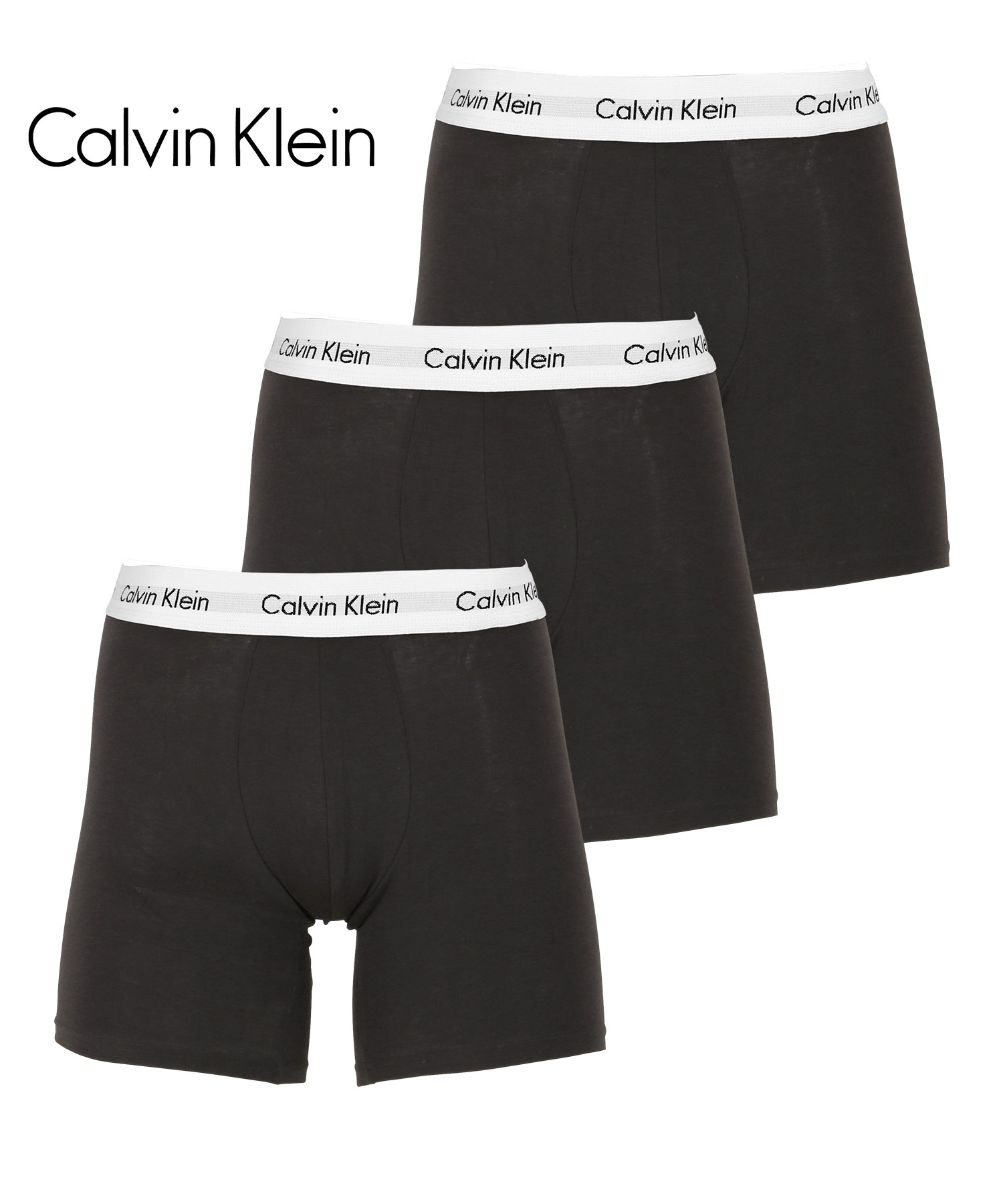 カルバンクライン ボクサーパンツ 3枚セット Calvin Klein ロング メンズ 下着 アンダ...