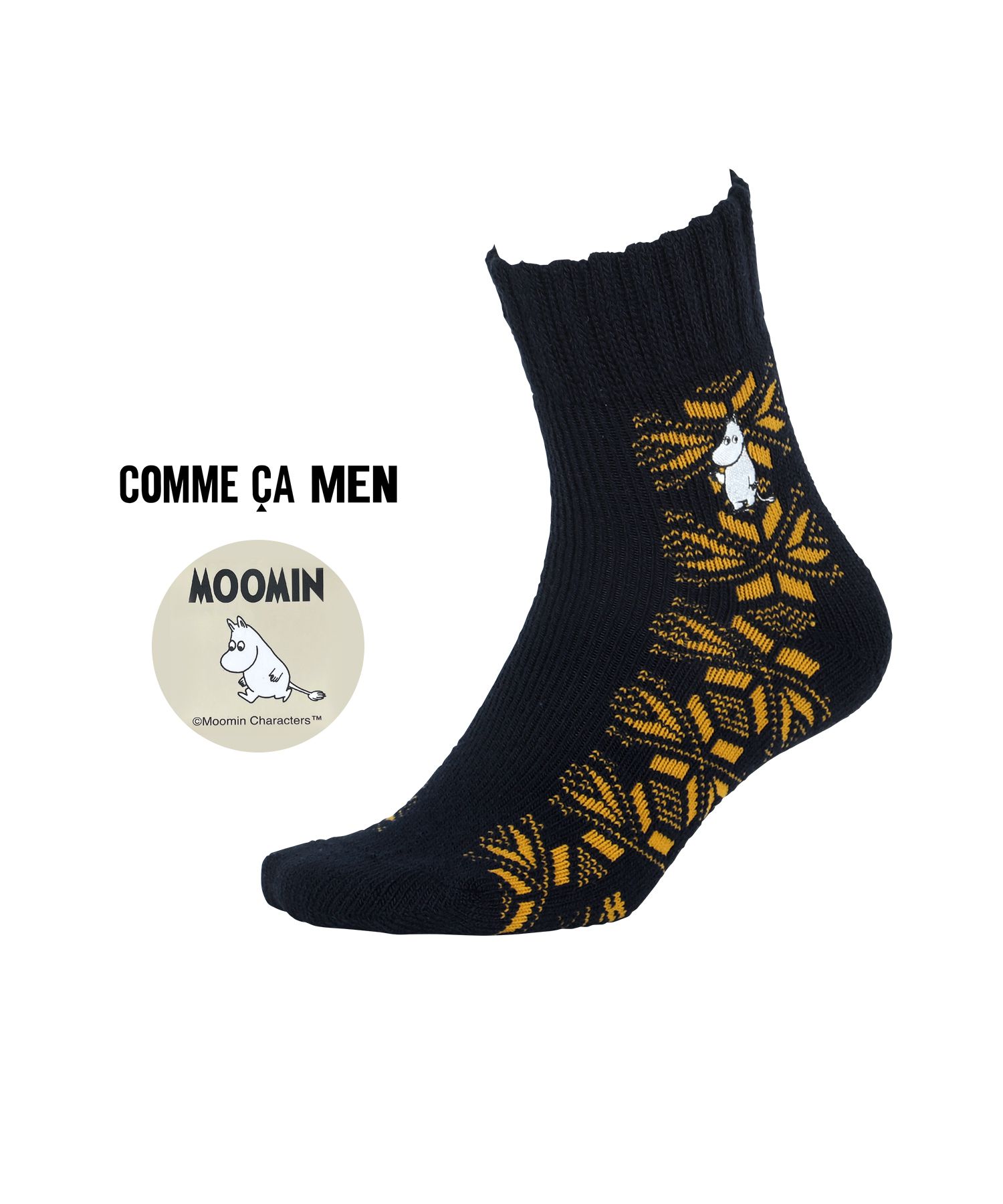 COMME CA MEN（コムサメン） 靴下 メンズ ムーミン コラボ 新生活