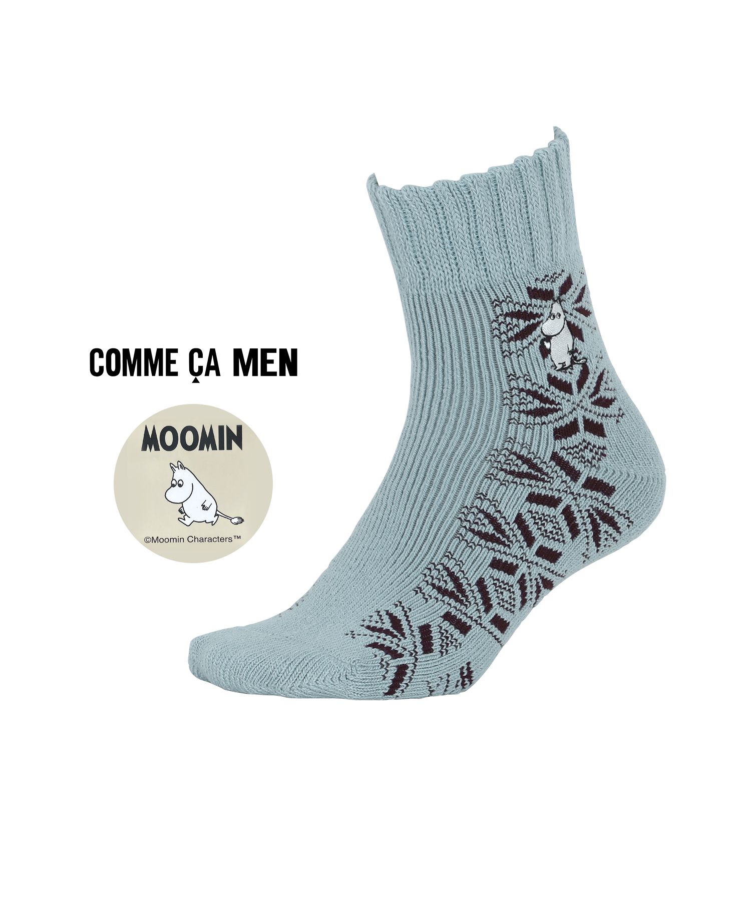 COMME CA MEN（コムサメン） 靴下 メンズ ムーミン コラボ 新生活