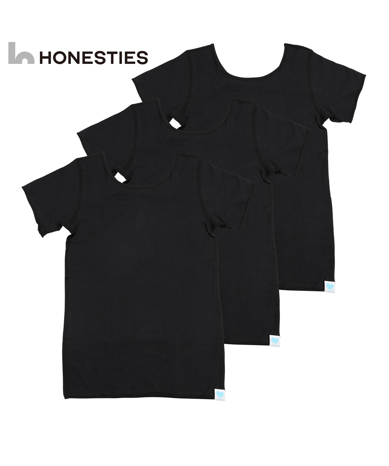 オネスティーズ HONESTIES 3枚セット インナー Tシャツ 子供 キッズ 防 