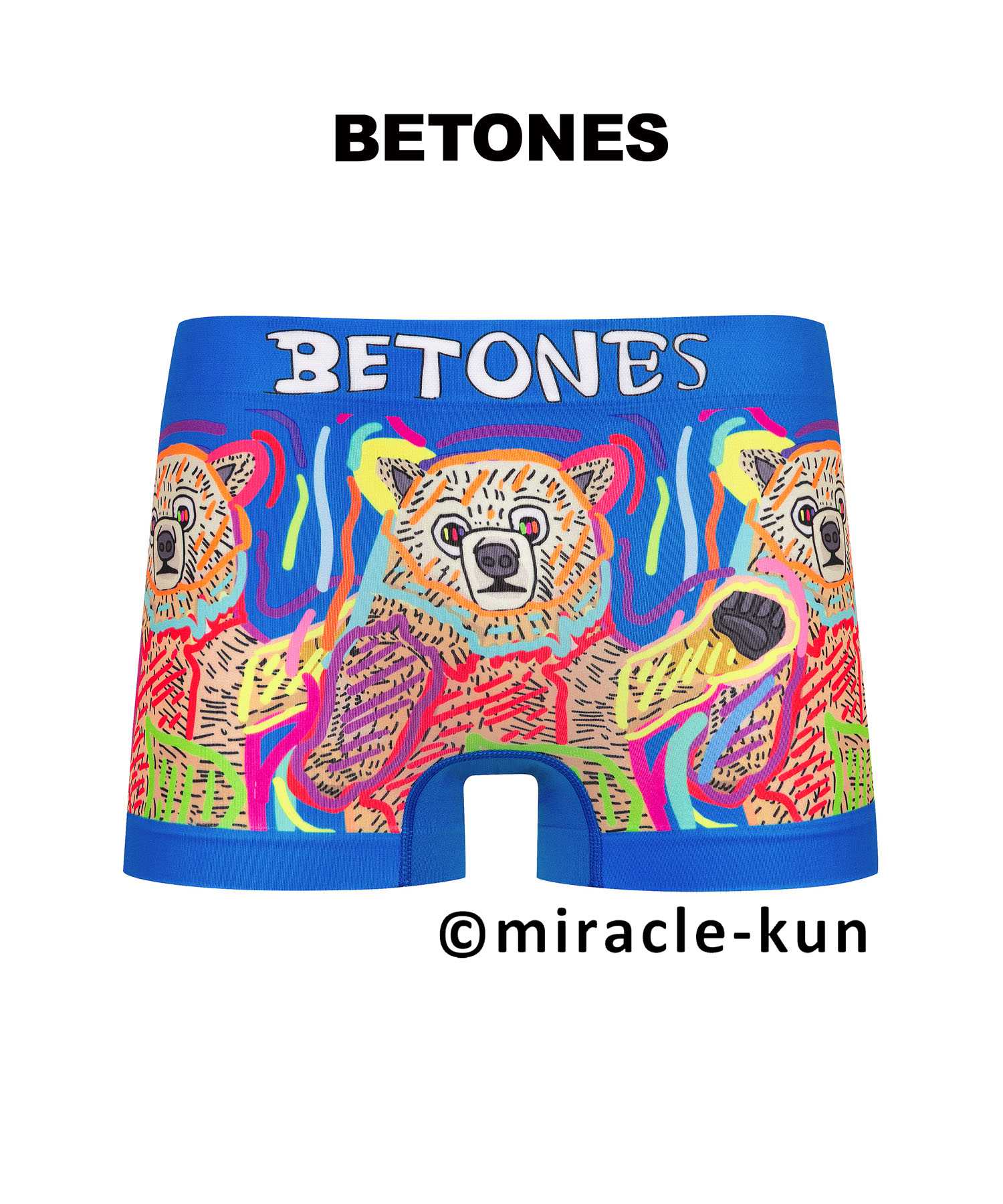 ビトーンズ BETONES ボクサーパンツ メンズ 下着 紳士 コラボ 伸縮 フリーサイズ タグレス...