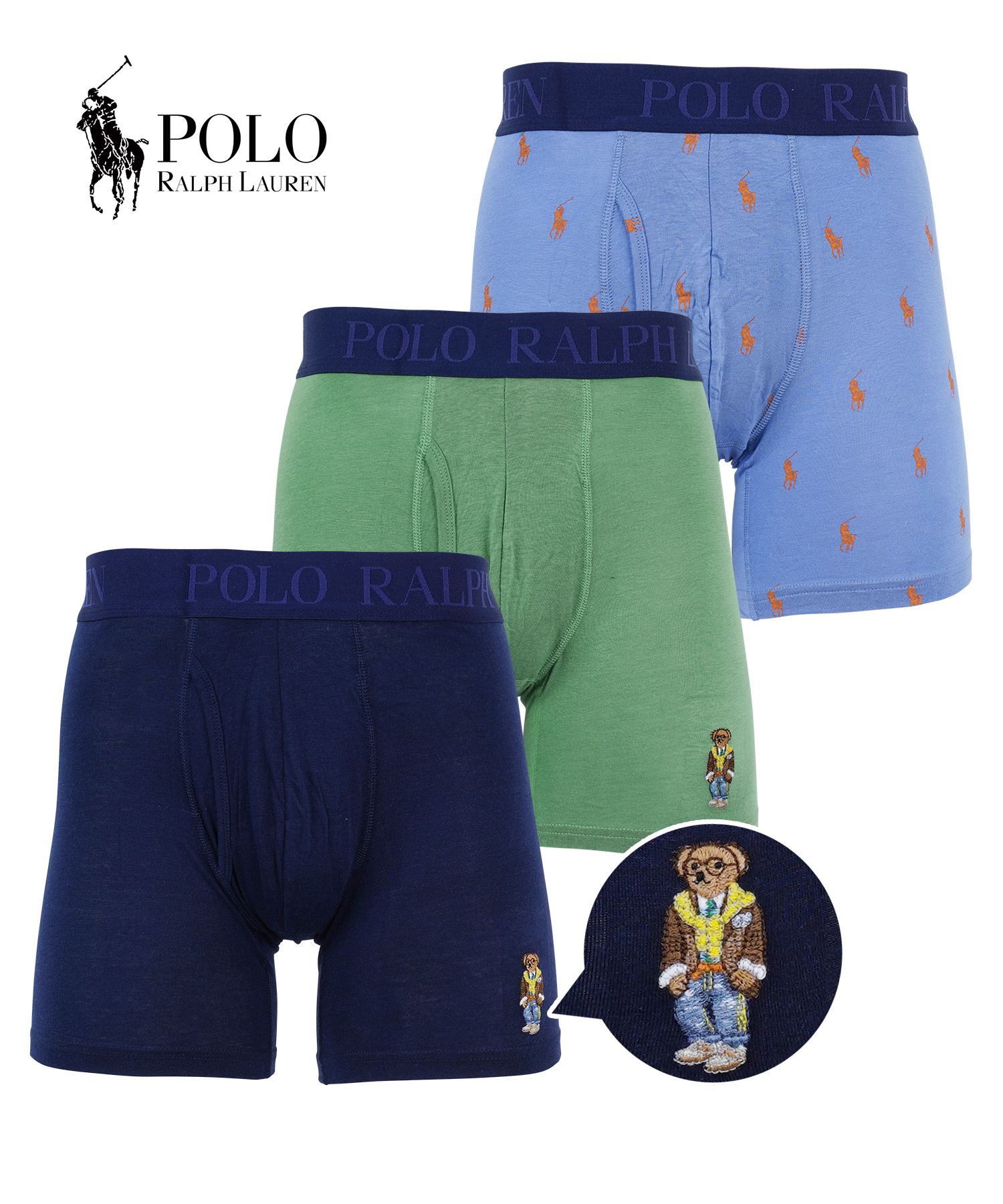 POLO RALPH LAUREN（ポロ・ラルフローレン） ボクサーパンツ 3枚セット