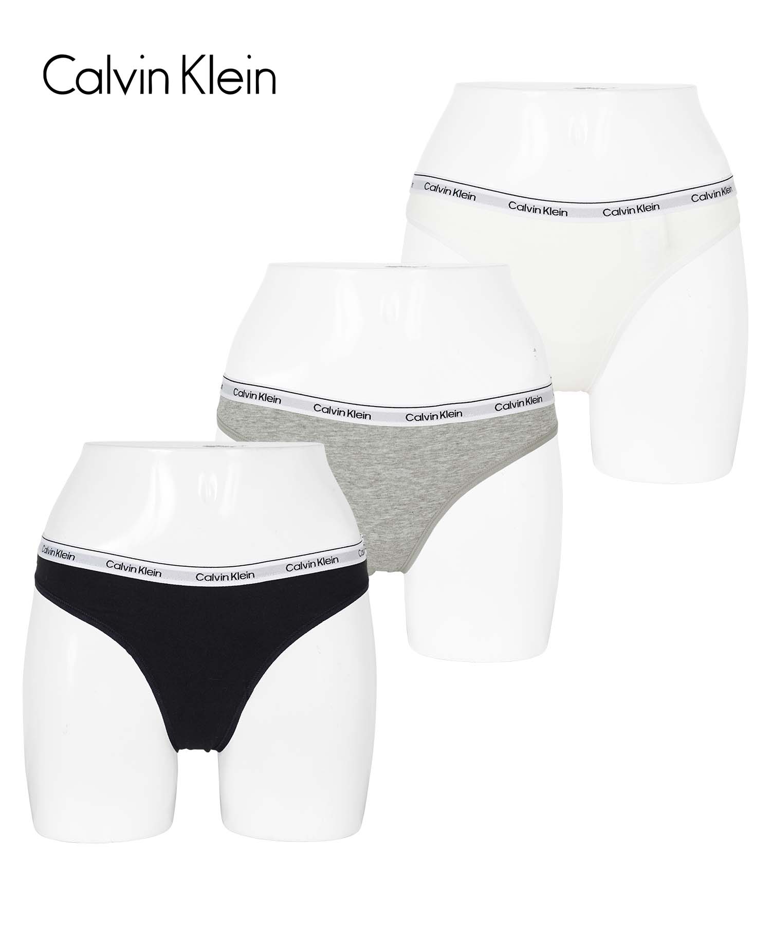 Calvin Klein（カルバン・クライン） Tバック 3枚セット レディース 綿