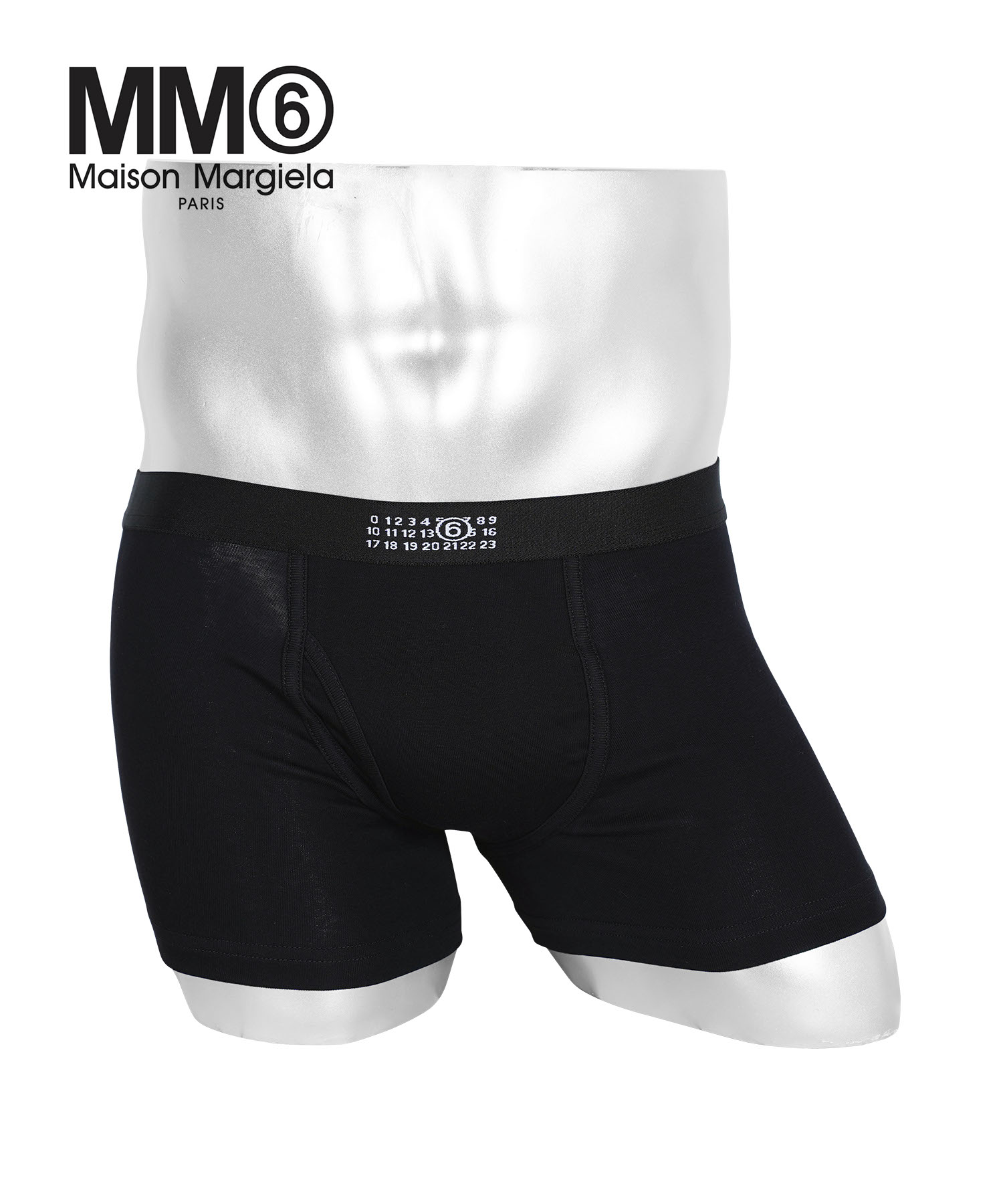エムエム6 メゾン マルジェラ MM6 Maison Margiela ボクサーパンツ メンズ 下着 紳士 綿 コットン 高級 カレンダータグ CLASSIC TRUNK 無地 ブランド